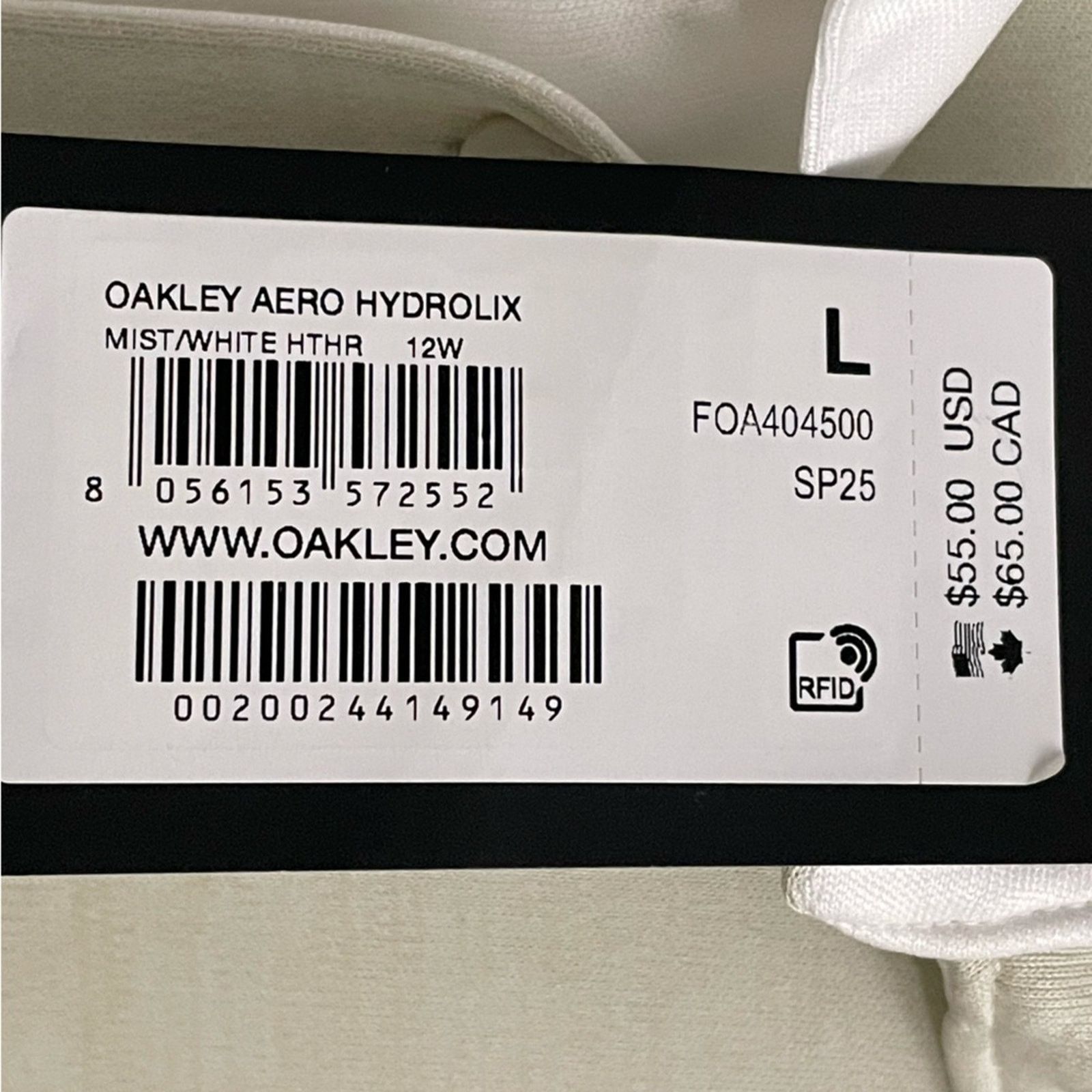 Oakley Oakley Aero Hydrolix S/S Polo Mens Large Mist/White Heather Size US L / EU 52-54 / 3 - 3 Thumbnail