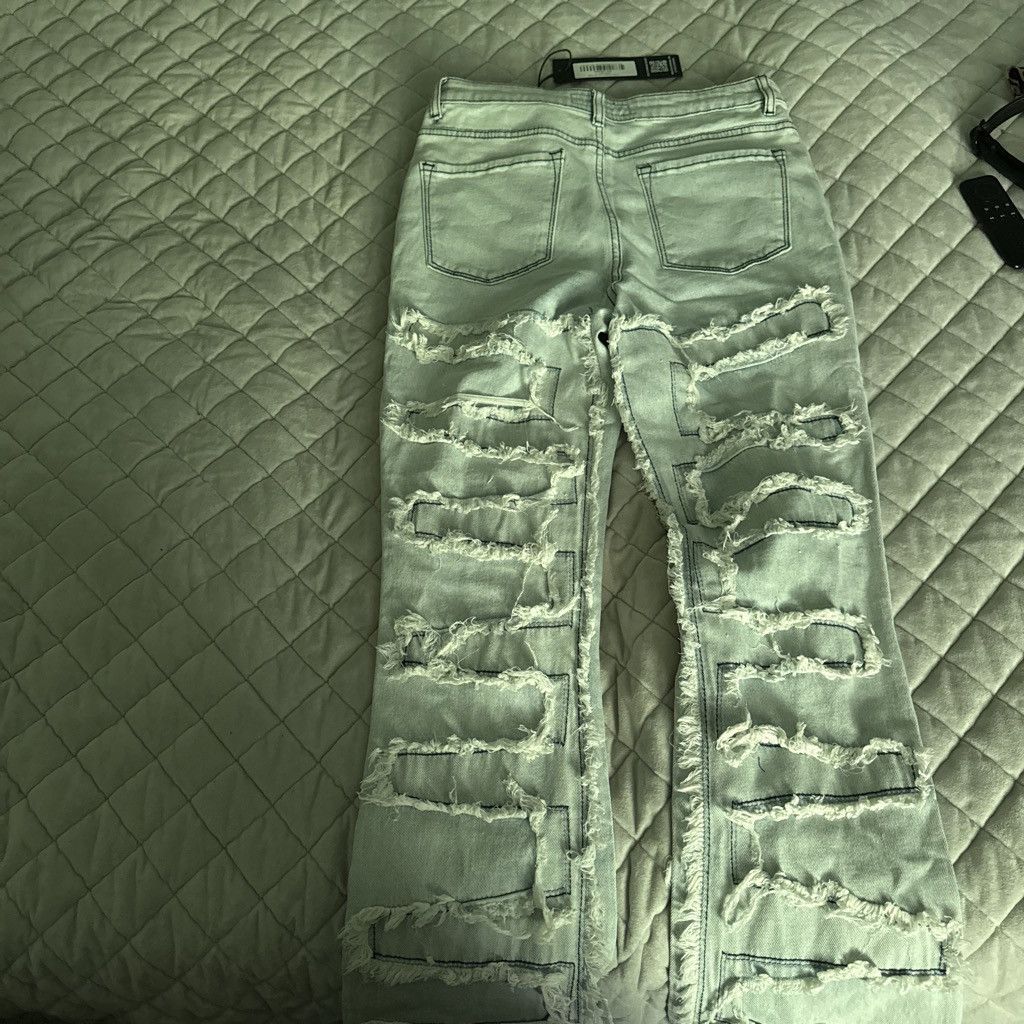 Other ZARIYAH LIGHT WASH STACKED FLARE JEAN L / LIGHT WASH Size 25" / US 0 / IT 36 - 2 Thumbnail