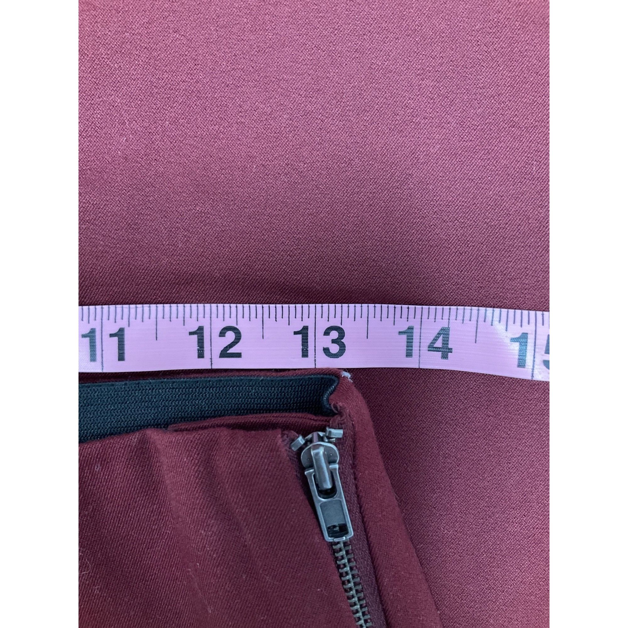 Other Womens High-Waisted Burgundy Skinny Ankle Pants Size 4 Size ONE SIZE - 11 Thumbnail