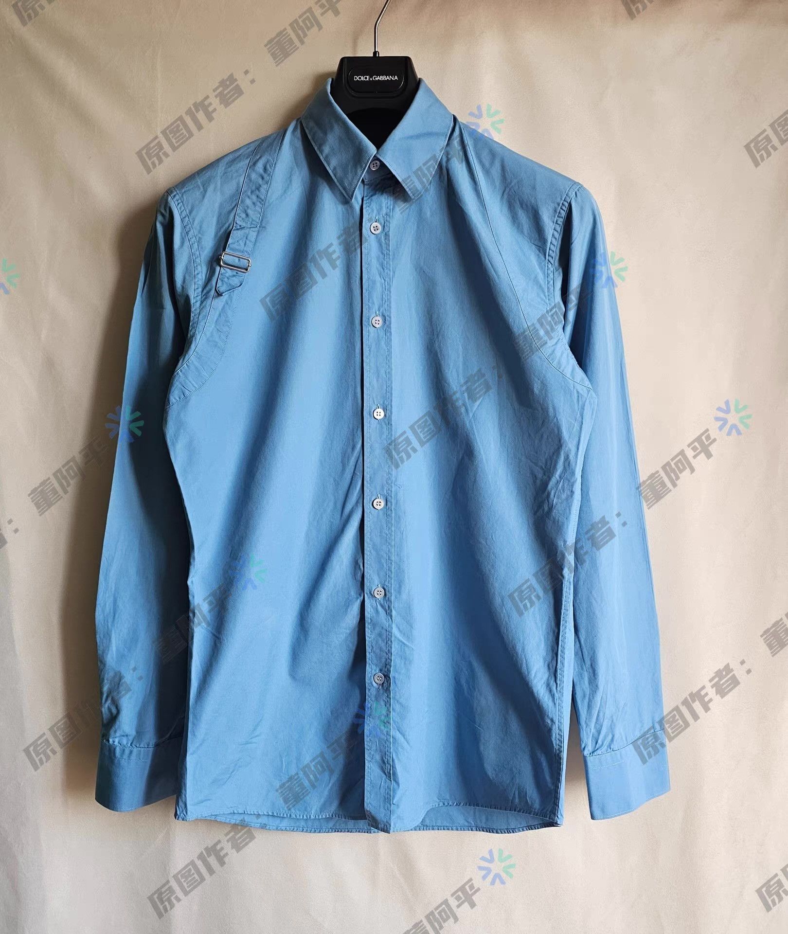 Alexander McQueen Alexander McQueen Sky Blue Long Sleeve Shirt, Size US L / EU 52-54 / 3 - 1 Thumbnail
