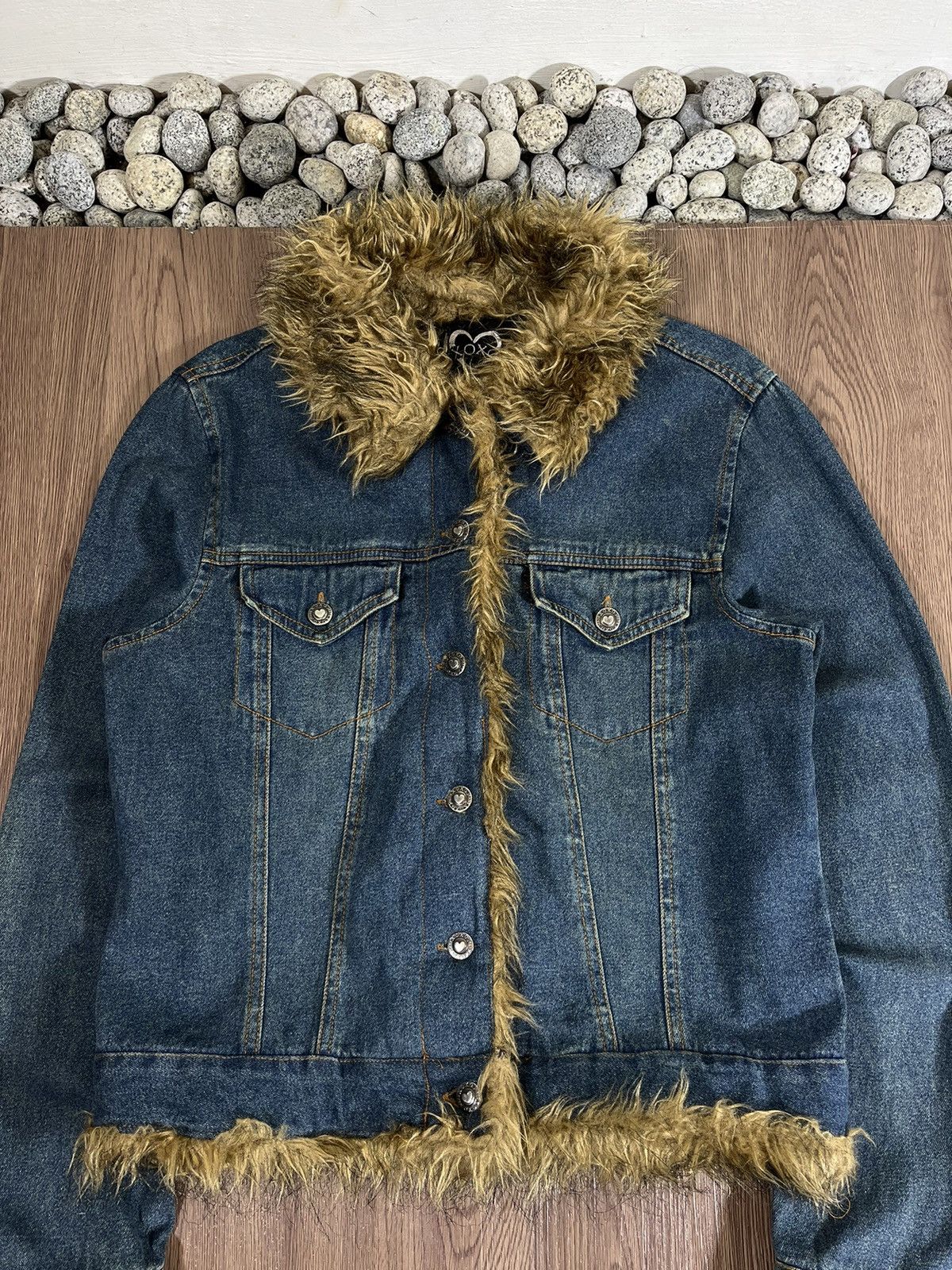 Beauty Beast XoxoJeans Fur Cropped Denim Jacket Size US M / EU 48-50 / 2 - 3 Thumbnail