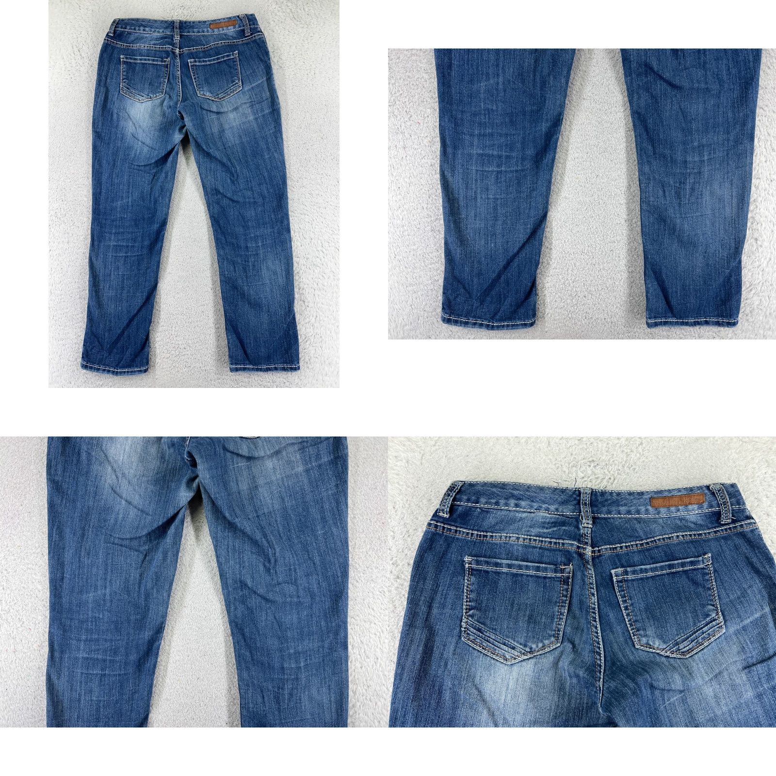 Rhythm Rhythm In Blues Jeans Womens 6 Blue Denim Straight Low Rise Cotton 31x28 Size 28" / US 6 / IT 42 - 9 Thumbnail