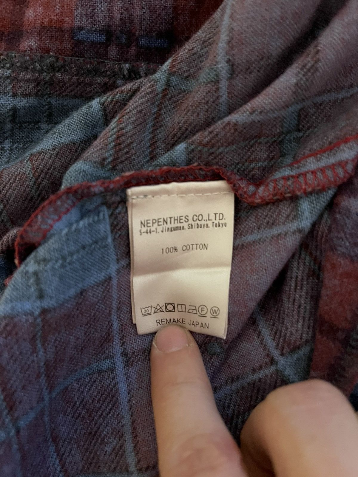 Needles Rebuild by needles Flannel Vest Size US S / EU 44-46 / 1 - 4 Thumbnail