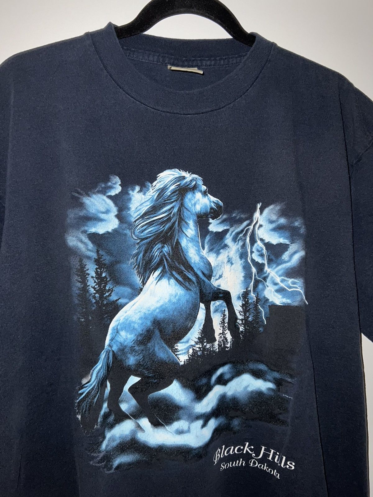Vintage Vintage South Dakota Horse Graphic Tee Size US XL / EU 56 / 4 - 3 Thumbnail