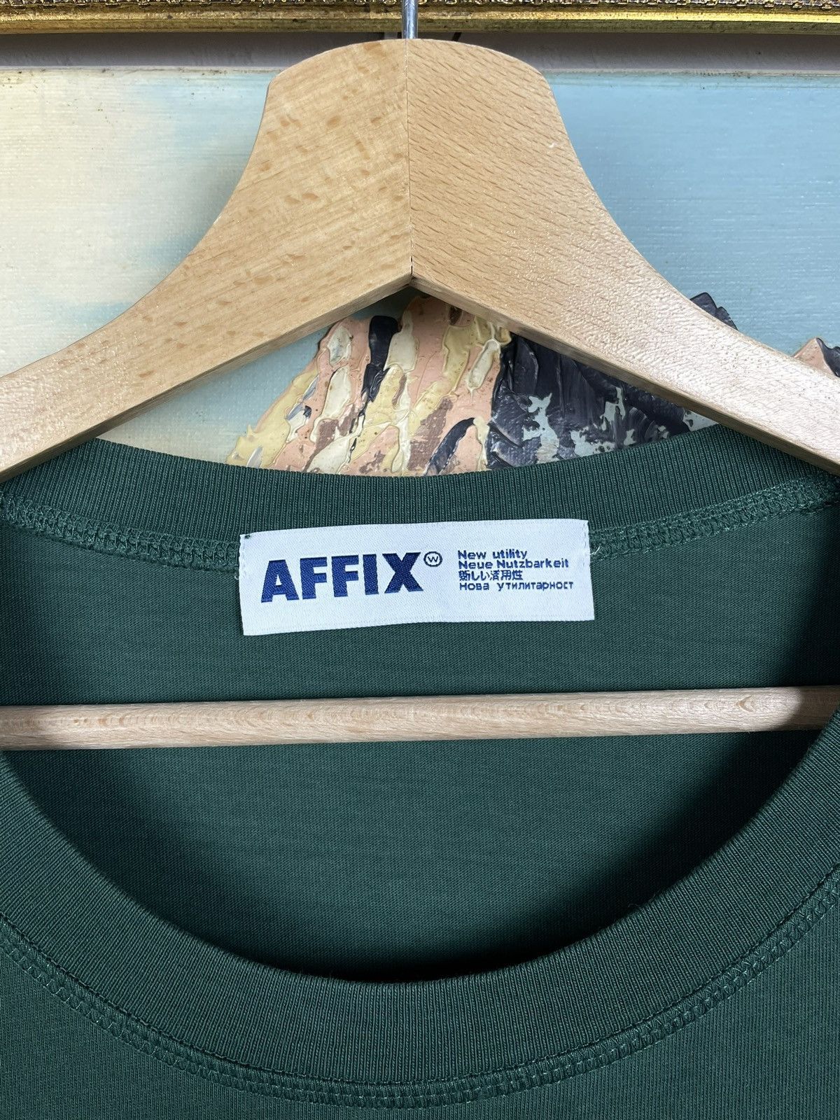 AFFXWRKS Affix Works Green Tee Big Logo Streetwear Size US XL / EU 56 / 4 - 10 Thumbnail