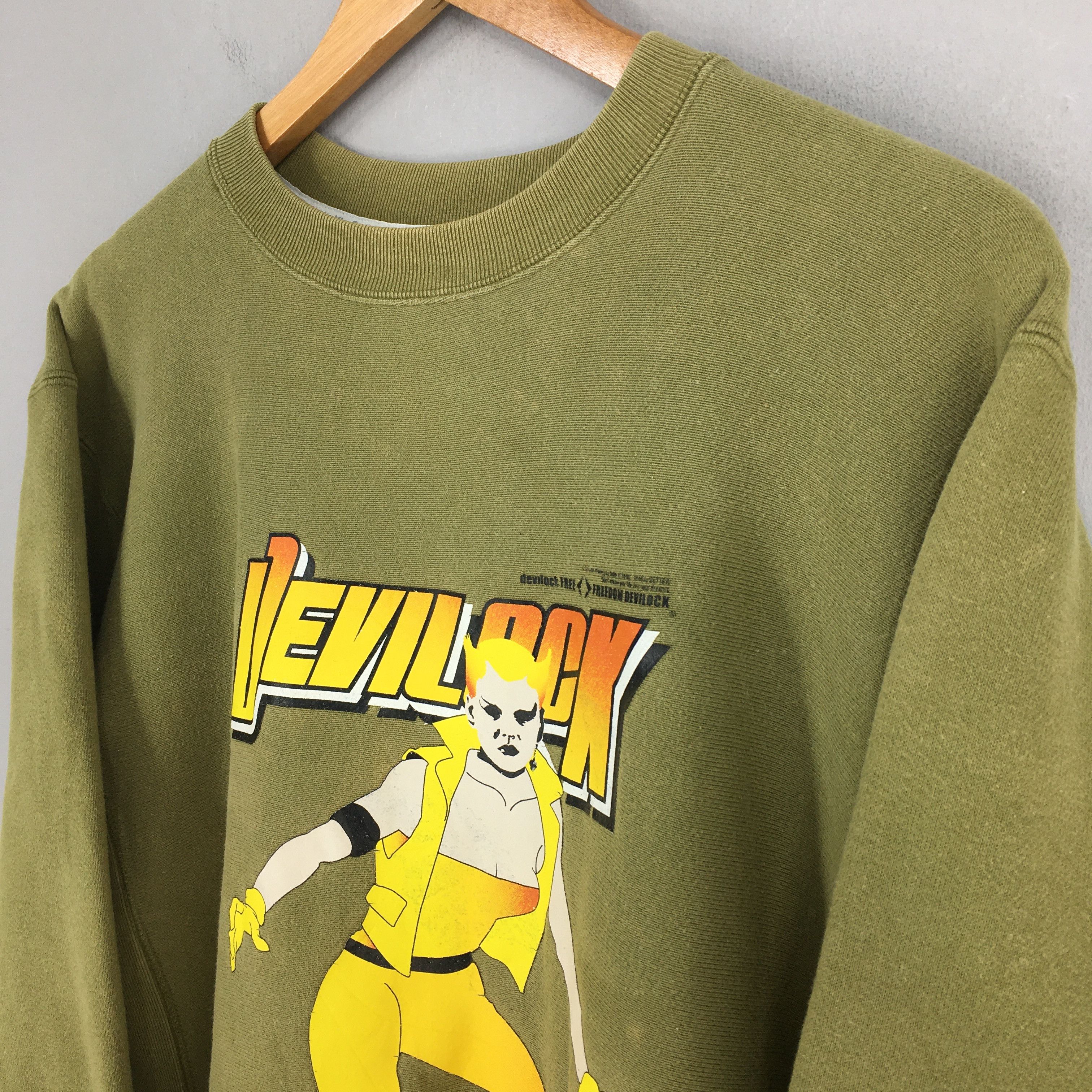 Devilock Vintage 90s Devilock Japan Sweatshirt Medium Size US M / EU 48-50 / 2 - 3 Thumbnail