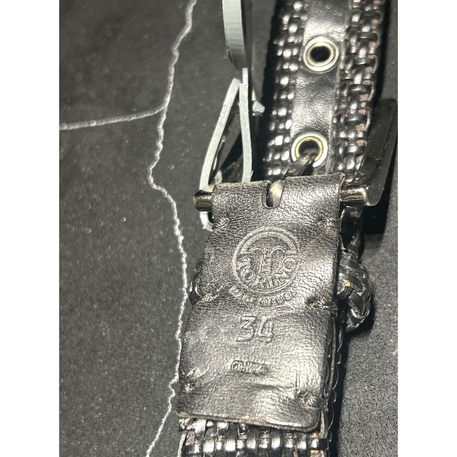 PT Torino Torino Belt NWT Size 34 Black Italian Leather Woven Men 34 Belt Size 34 - 3 Thumbnail