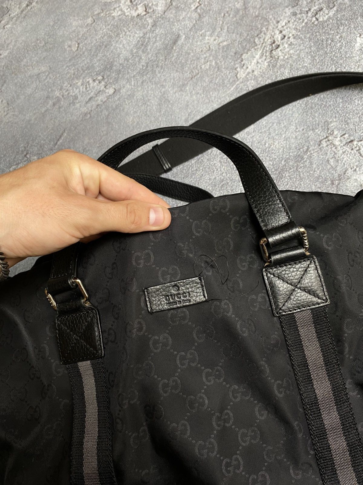 Gucci Gucci GG Supreme Canvas Duffle Bag XL Size ONE SIZE - 5 Thumbnail