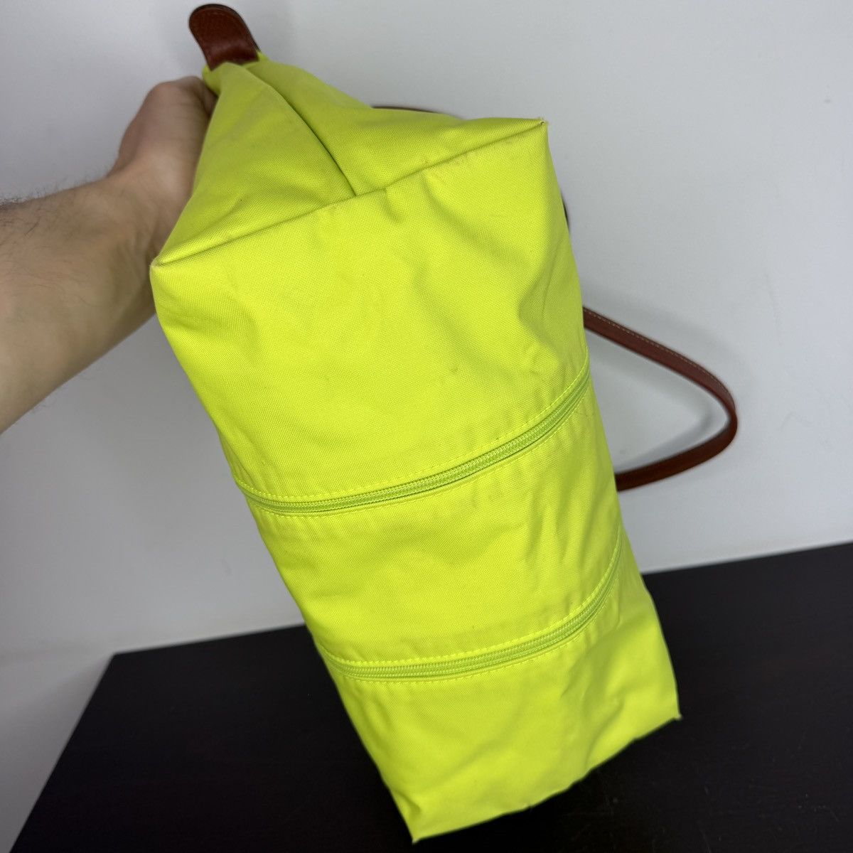 Longchamp Longchamp Le Pliage Shopper Green Handbag Shoulder Bag Size ONE SIZE - 11 Thumbnail