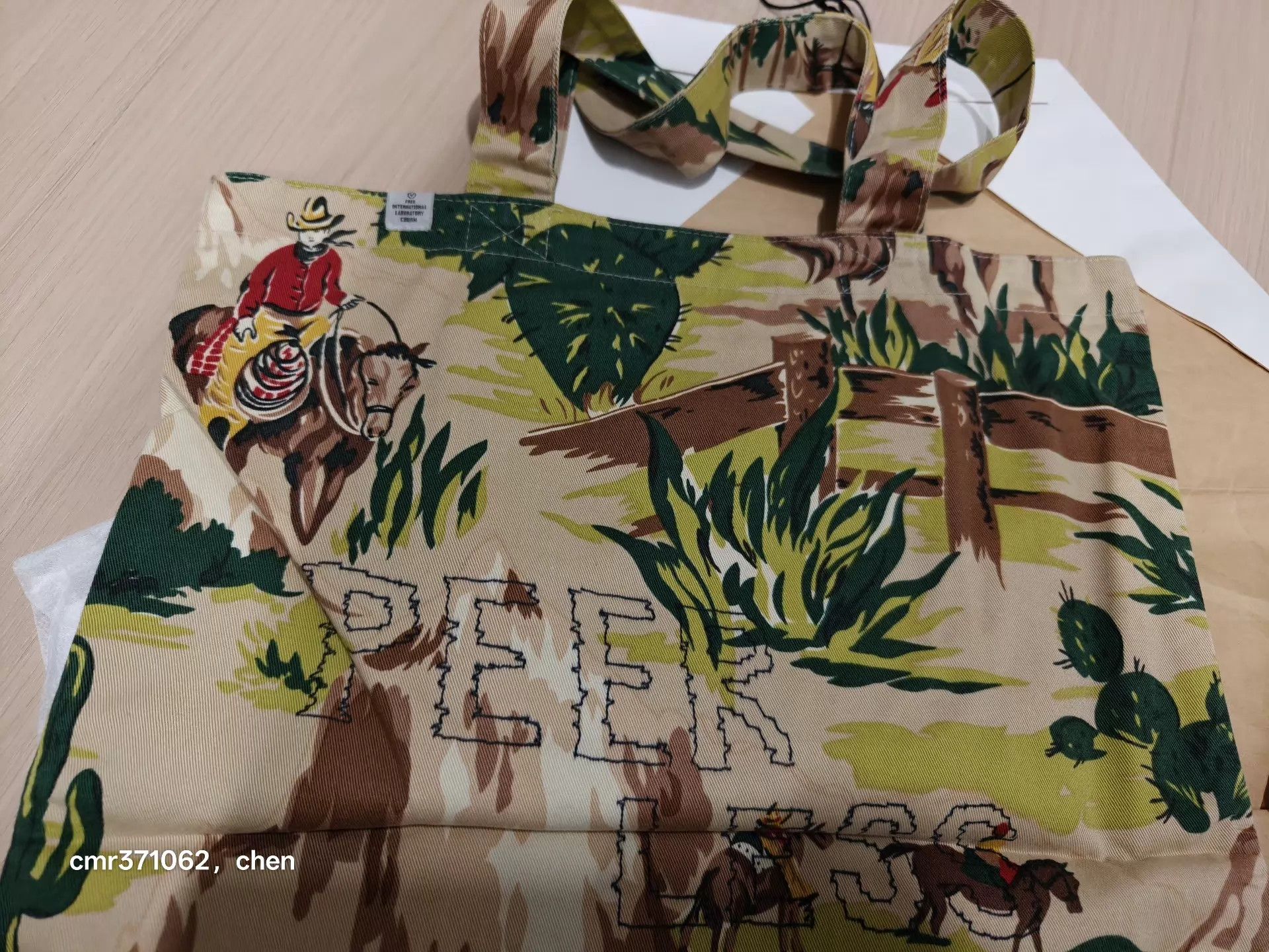 Visvim visvim 14 spot basic tote kapa beige West Cowboy F(34x41cm) Size ONE SIZE - 4 Thumbnail
