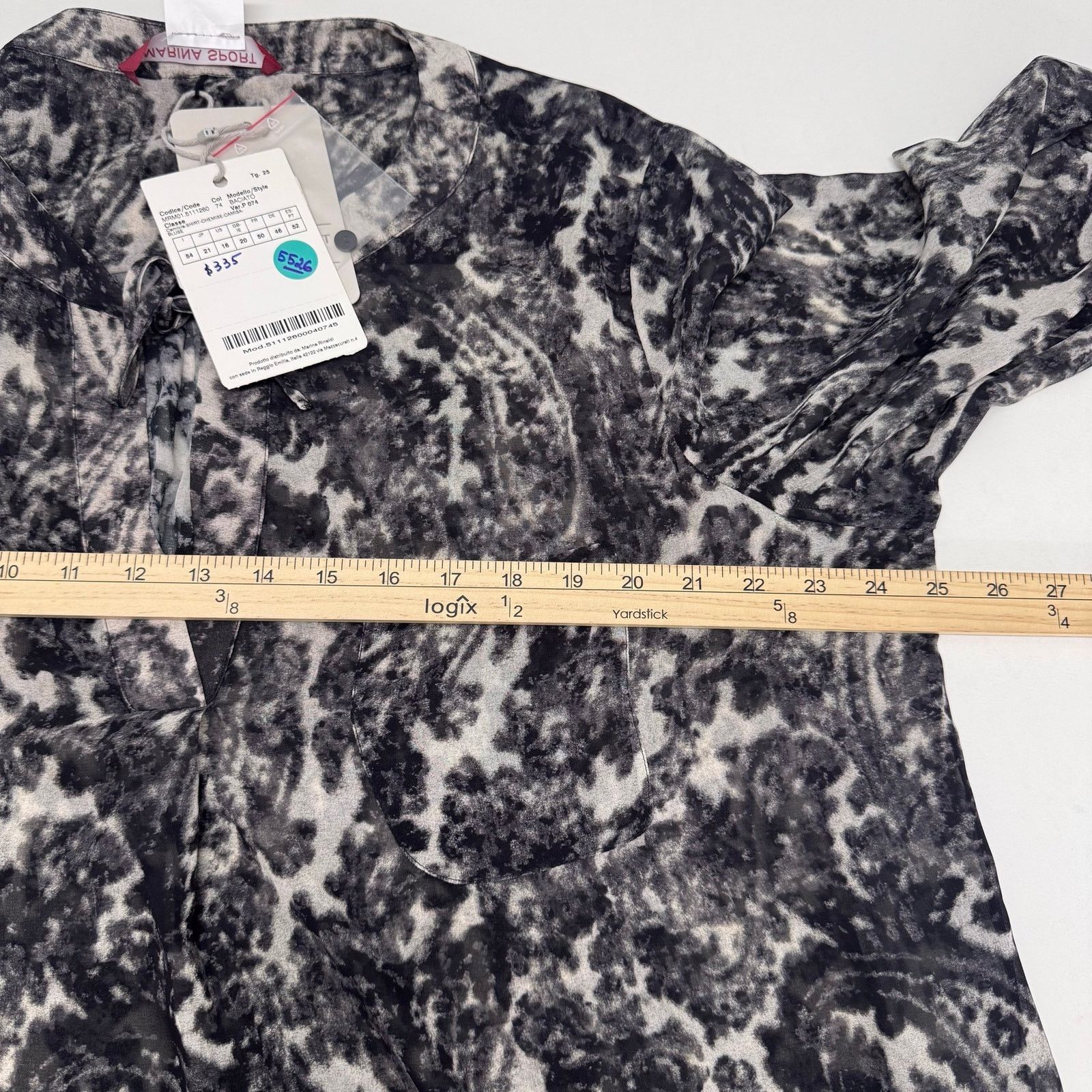 Marina Rinaldi Marina Rinaldi Grey Tunic Top Blouse US 16 Travel Old Money Size XXL / US 16-18 / IT 52-54 - 5 Thumbnail