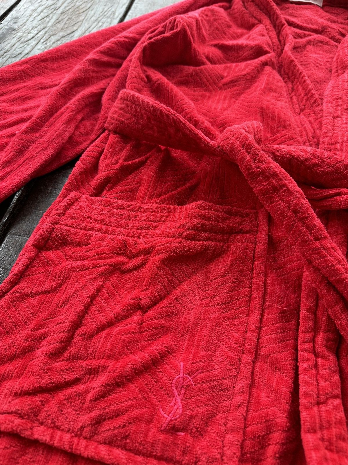 Yves Saint Laurent YVES SAINT LAURENT BATH ROBE Size L / US 10 / IT 46 - 5 Thumbnail
