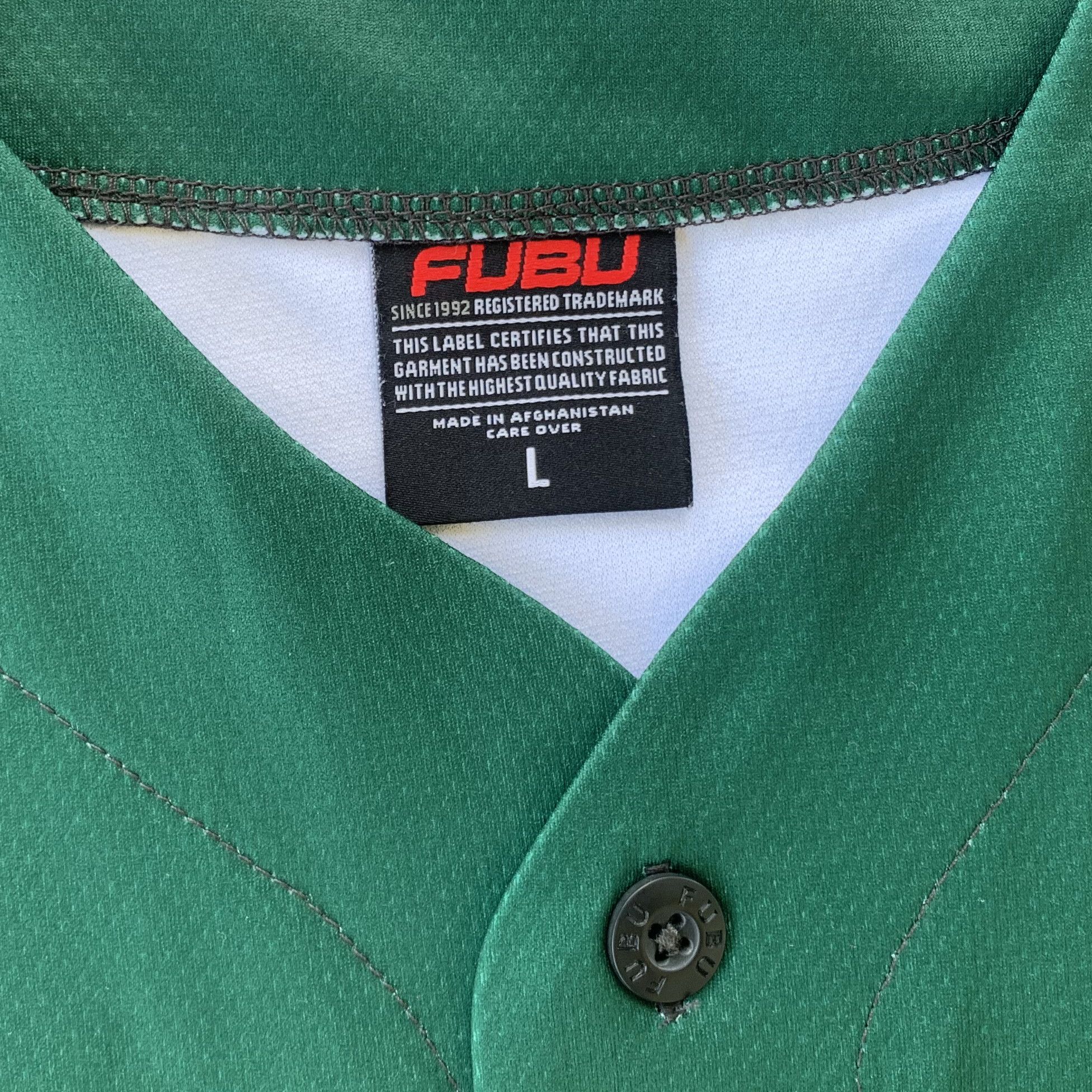 Fubu Vintage 90s FUBU Baseball Jersey Shirt Y2k 2000s Hip Hop Rap Size US L / EU 52-54 / 3 - 7 Thumbnail