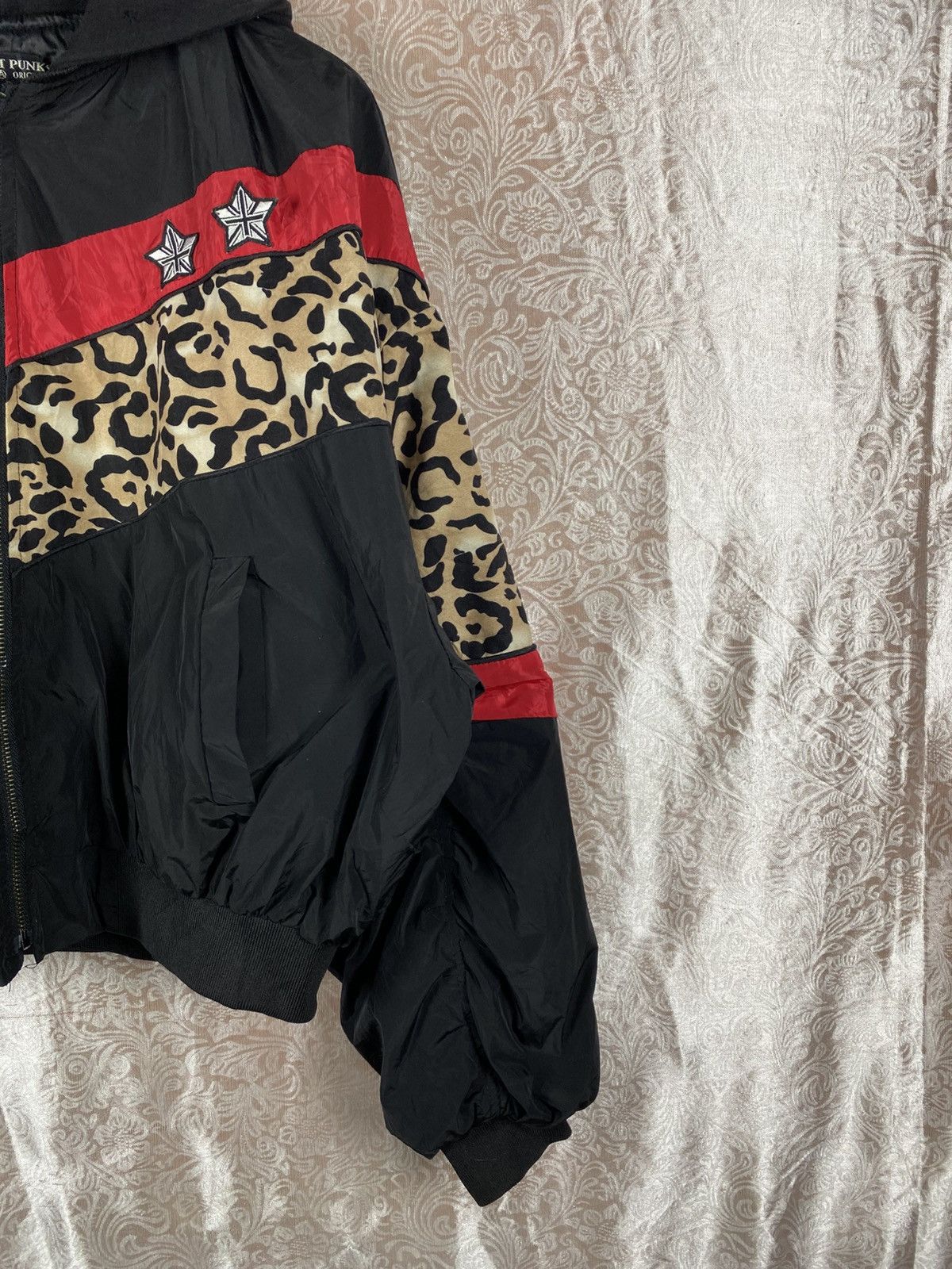 Japanese Brand Vintage Hell Cat Punks Ricca Leopard Panel Hooded Punk Jacke Size ONE SIZE - 7 Thumbnail