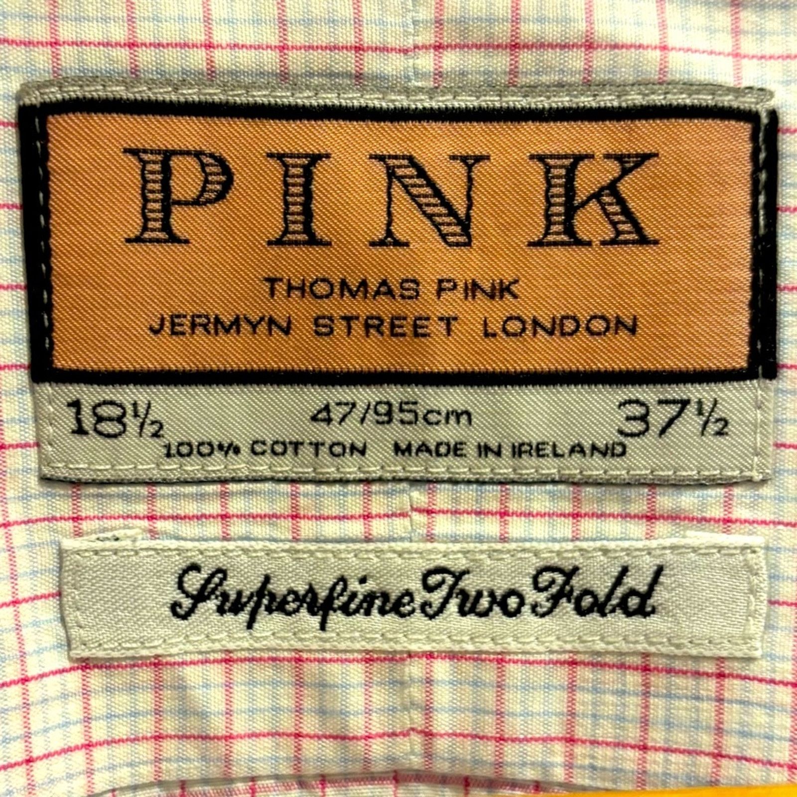 Thomas Pink THOMAS PINK Men’s Dress Shirt, white and pink Size US M / EU 48-50 / 2 - 7 Thumbnail