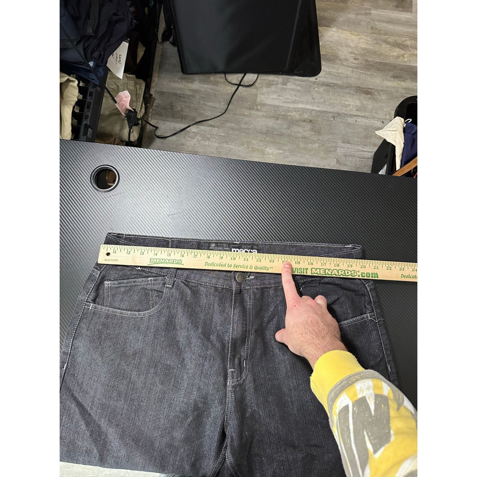 Mecca Y2K Mecca Baggy Straight Leg Jeans Black 40x30 Skater Size US 40 / EU 56 - 4 Thumbnail