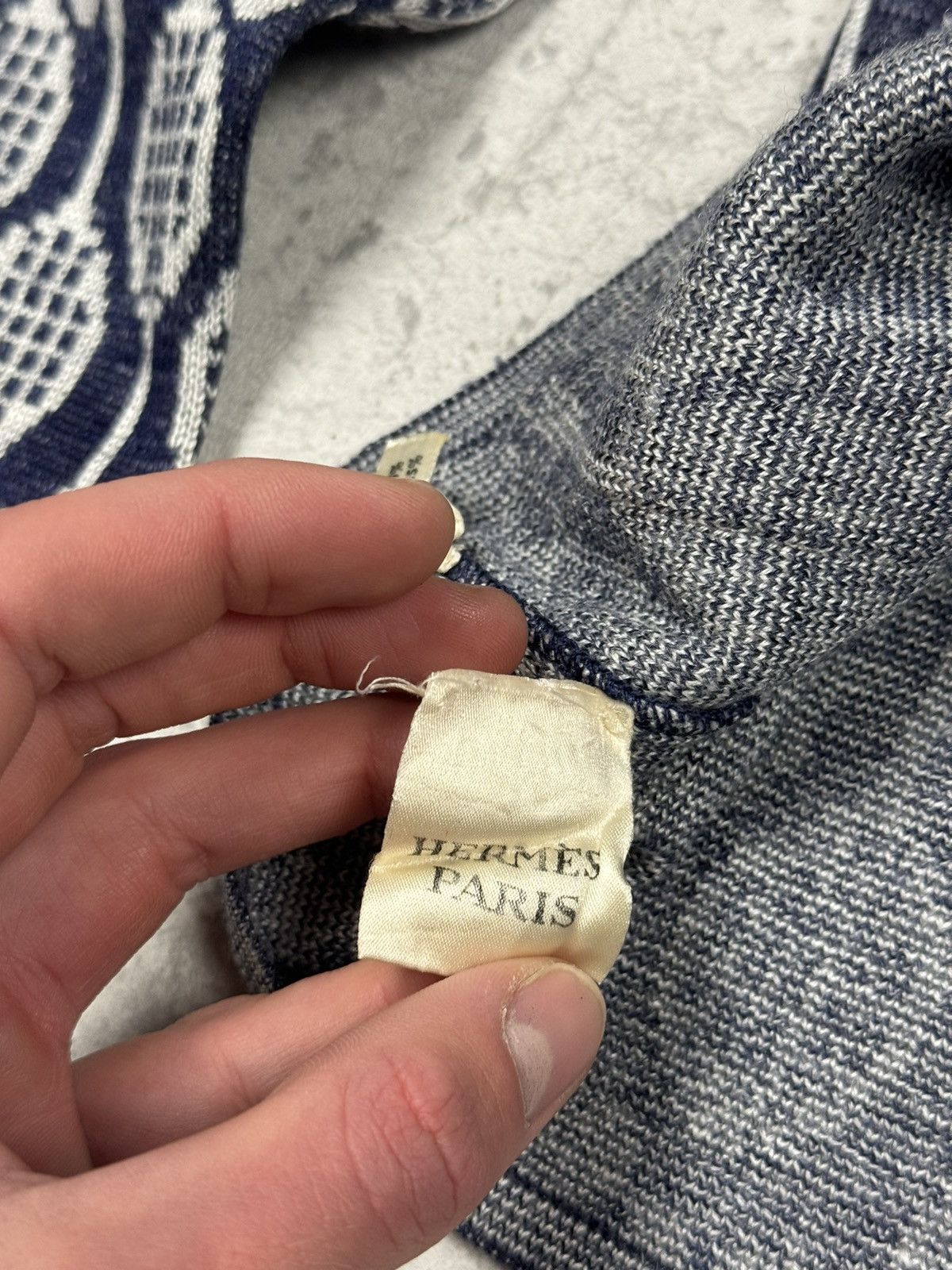 Hermes RARE Vintage Hermes Monogram Cradigan Button Up Size M / US 6-8 / IT 42-44 - 14 Thumbnail
