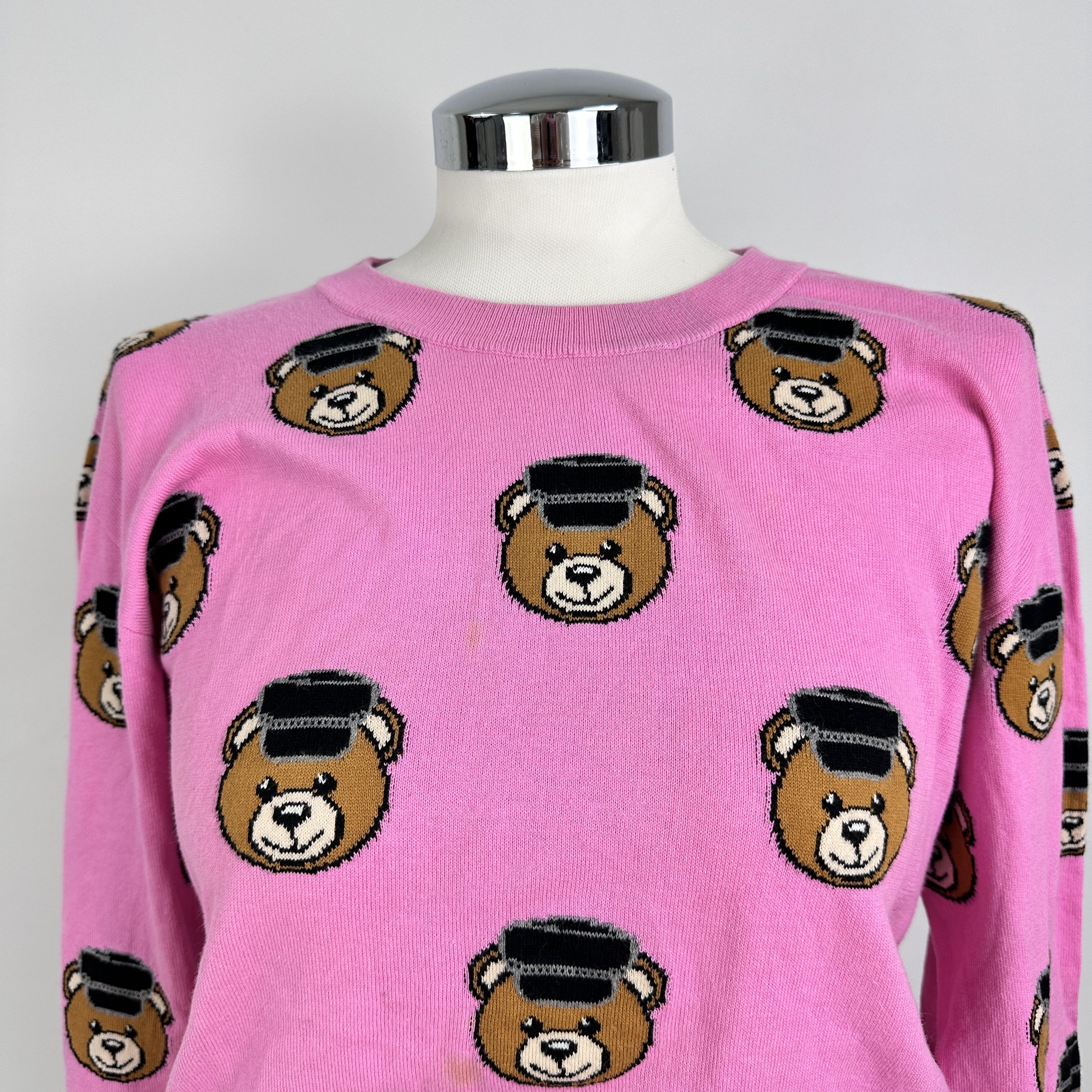 Moschino Maglioncino Moschino Couture Orsetti Monogram – XXS Size XXS / US 00 / IT 34 - 2 Thumbnail