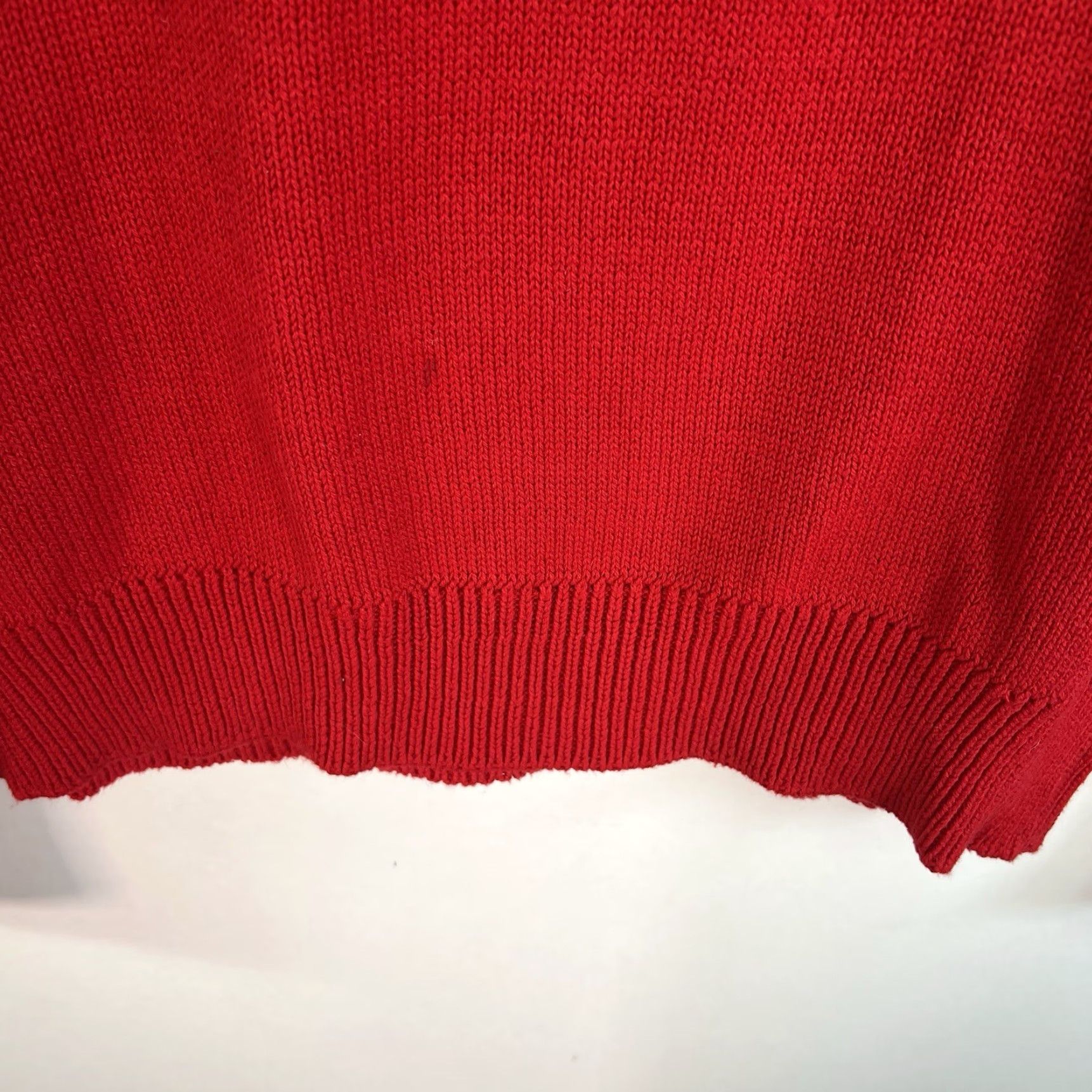 Vintage VINTAGE Dehem Wisconsin University Sweater Shirt Mens XL Red Cotton Crew Neck Knit Logo Pullover 56in Chest University Theme Mens Size US XL / EU 56 / 4 - 4 Thumbnail
