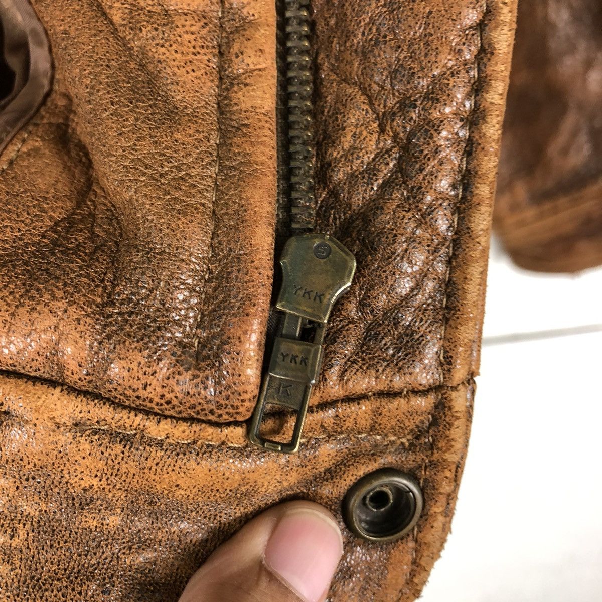 Vintage 📌VINTAGE FLY LEATHER JACKET D’HOMME A HOMME JAPAN MADE Size US M / EU 48-50 / 2 - 18 Thumbnail