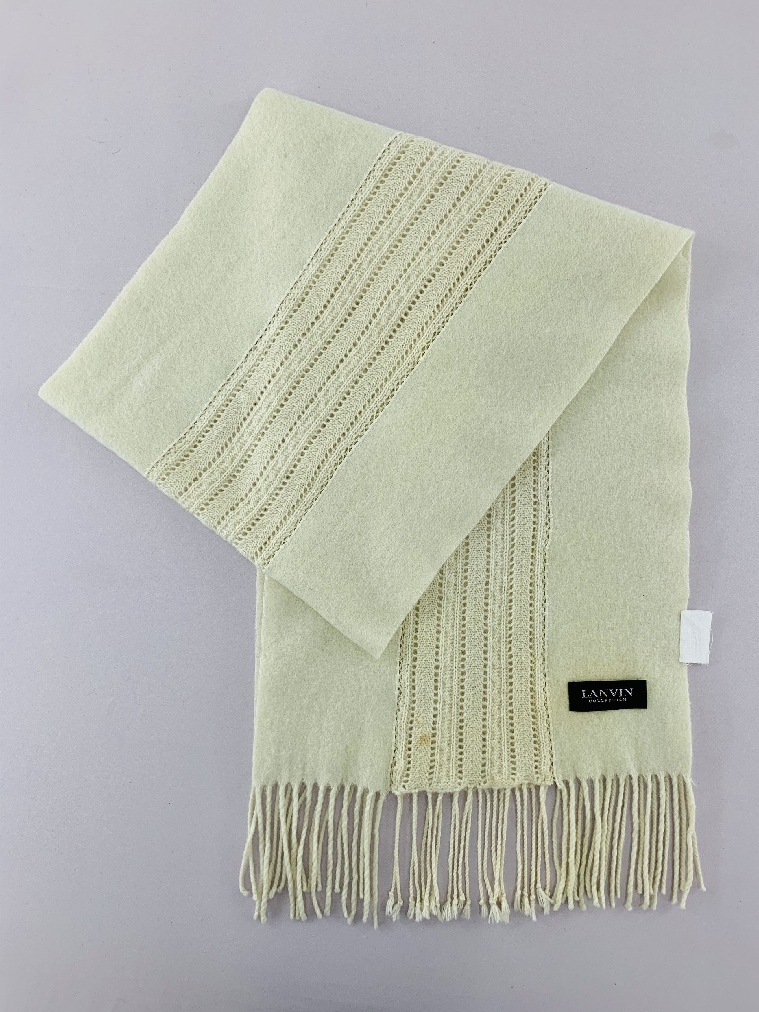 Lanvin Lanvin Scarf Wool Muffler Neck Wrap BL4109 Size ONE SIZE - 4 Thumbnail