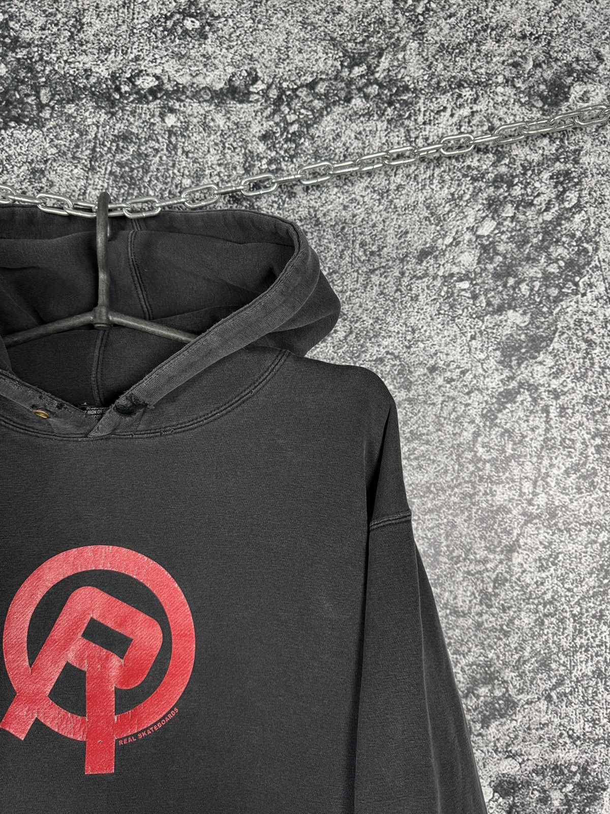 Vintage Real Skateboards Vintsge Hoodie 90s Streetwear Size M-L Size US L / EU 52-54 / 3 - 2 Thumbnail