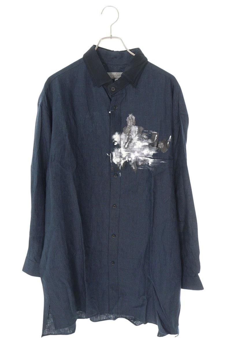 Yohji Yamamoto YOHJI YAMAMOTO POUR HOMME Linen long sleeve shirt Size US L / EU 52-54 / 3 - 1 Thumbnail