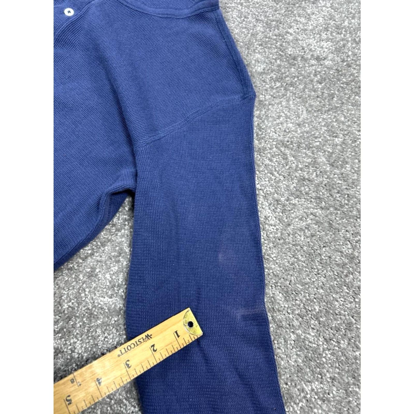 Gant Gant Rigger Shirt Mens XL Blue Cotton Knit Henley Shirt Size US XL / EU 56 / 4 - 5 Thumbnail