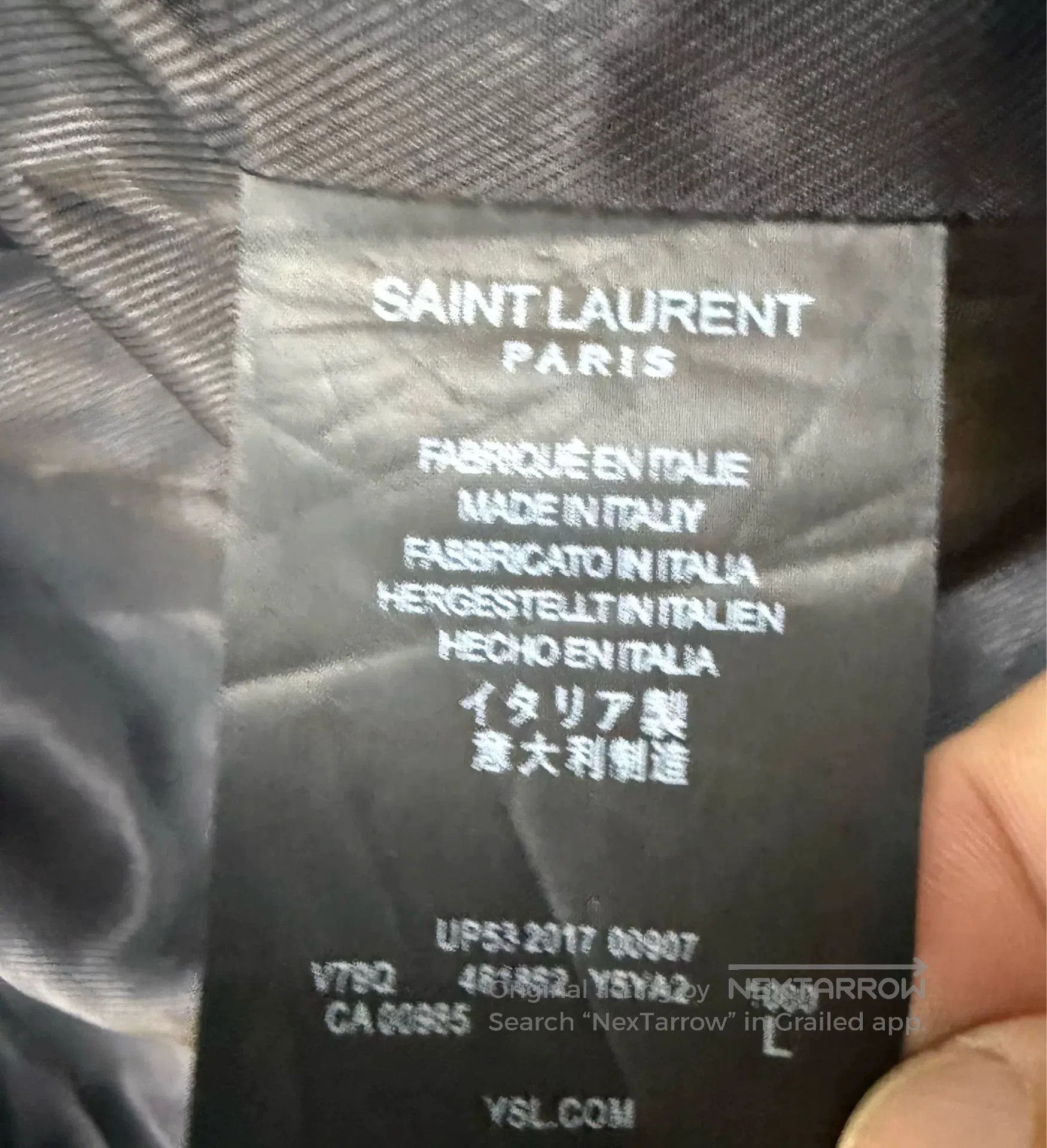 Yves Saint Laurent Saint Laurent Women’s Leather Biker Jacket. Size L / US 10 / IT 46 - 4 Thumbnail