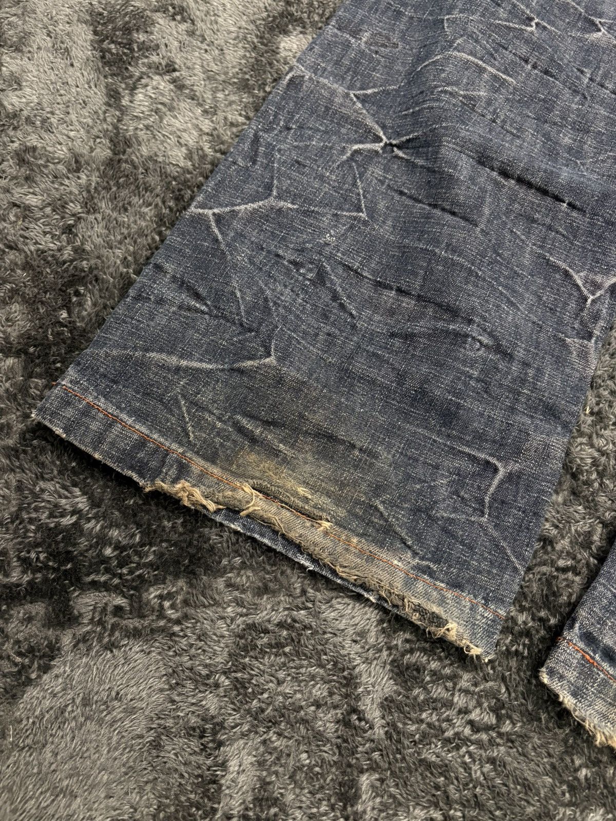 Hysteric Glamour Rare Vintage Y2K Baggy Distressed Jeans Size US 34 / EU 50 - 6 Thumbnail