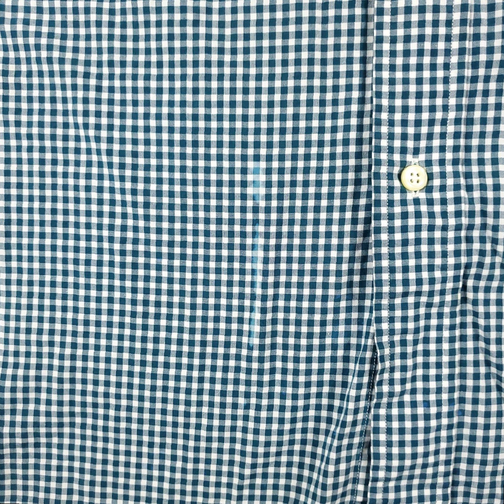 Ralph Lauren Ralph Lauren Button-Up Shirt Mens 2XL Teal Plaid Casual Short Sleeve Size US XXL / EU 58 / 5 - 4 Thumbnail