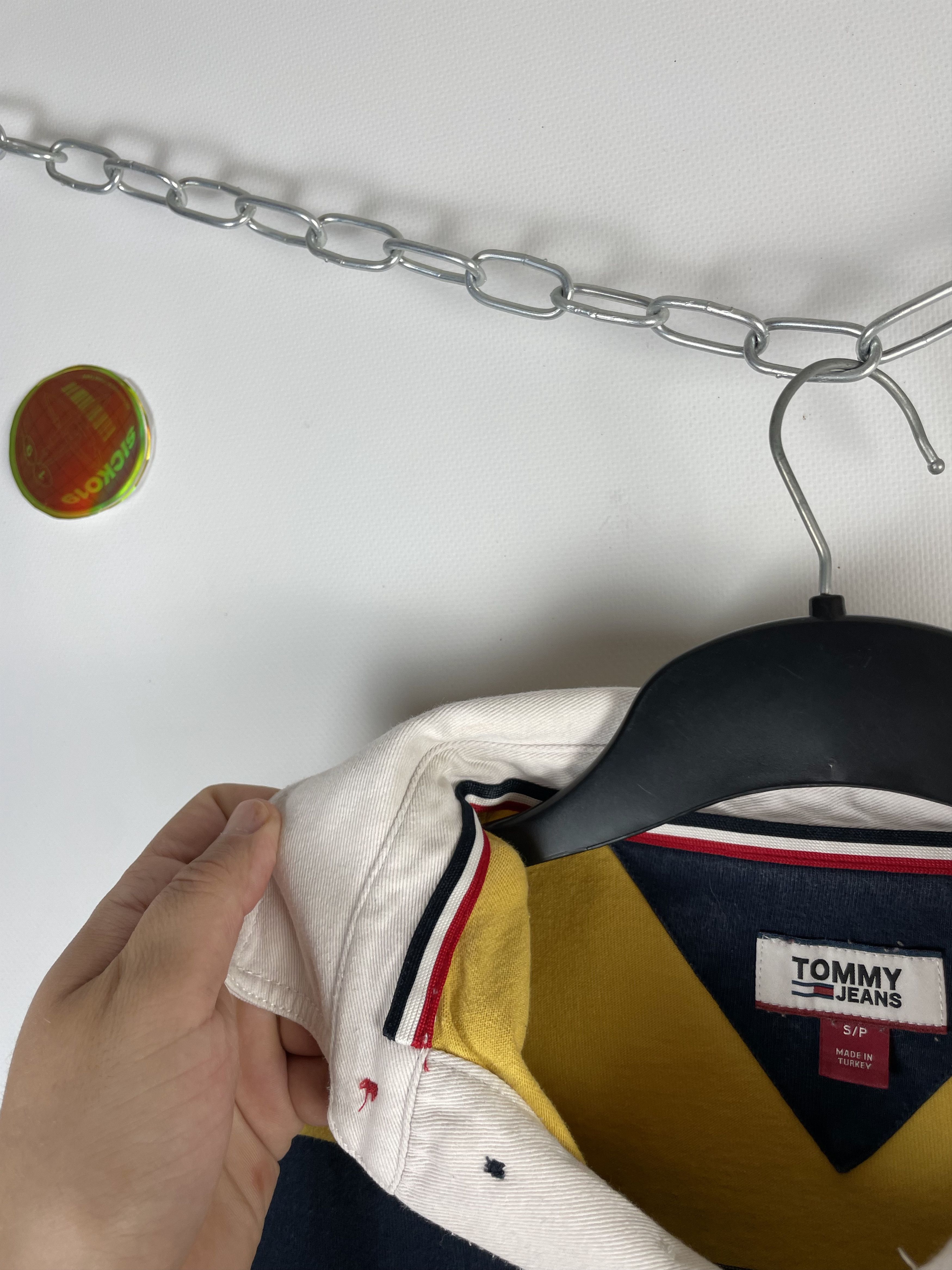 Tommy Hilfiger × Vintage Vintage Tommy Hilfiger Rugby Long Sleeve 90s Size US S / EU 44-46 / 1 - 6 Thumbnail