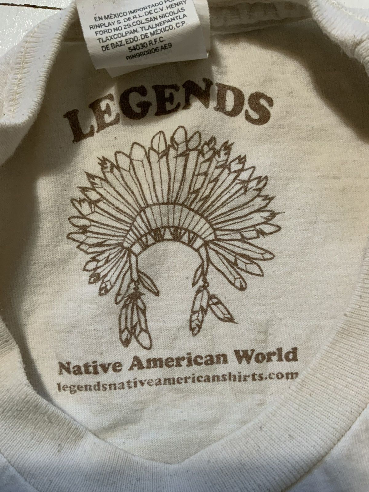 Other Legends Native American World Make Love Not War T-Shirt Size US L / EU 52-54 / 3 - 6 Thumbnail