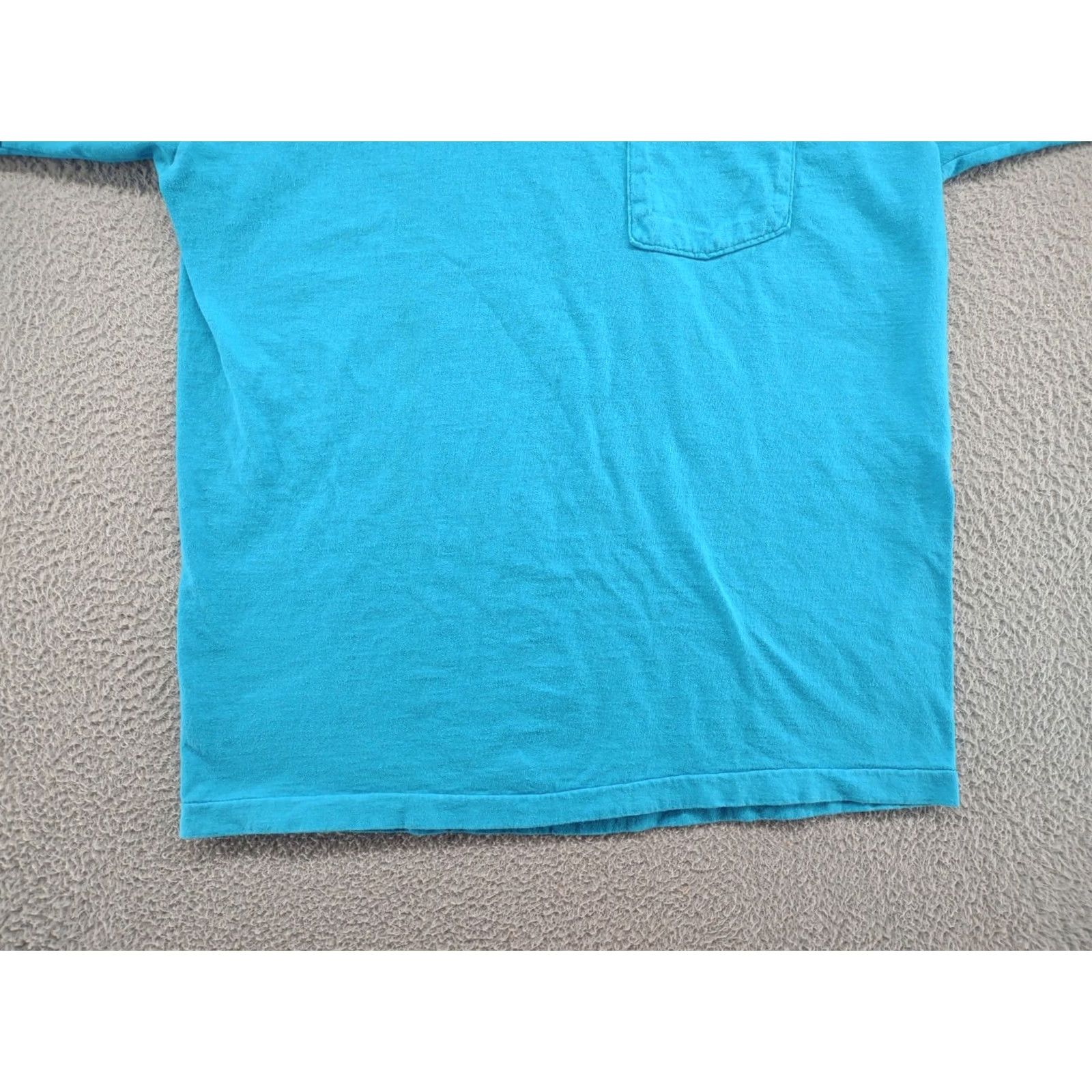 Asics VINTAGE Trend Basics Blue Pocket T Shirt XL Men 90s Crew Neck Single Stitch Cotton Blend Short Sleeve Shirts Mens 90s Theme Size US XL / EU 56 / 4 - 2 Thumbnail