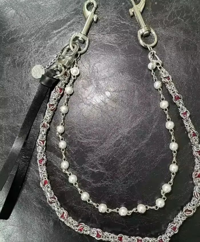 Jewelry 2 Layer Natural Echo Pearled Wallet Chain Size ONE SIZE - 3 Thumbnail