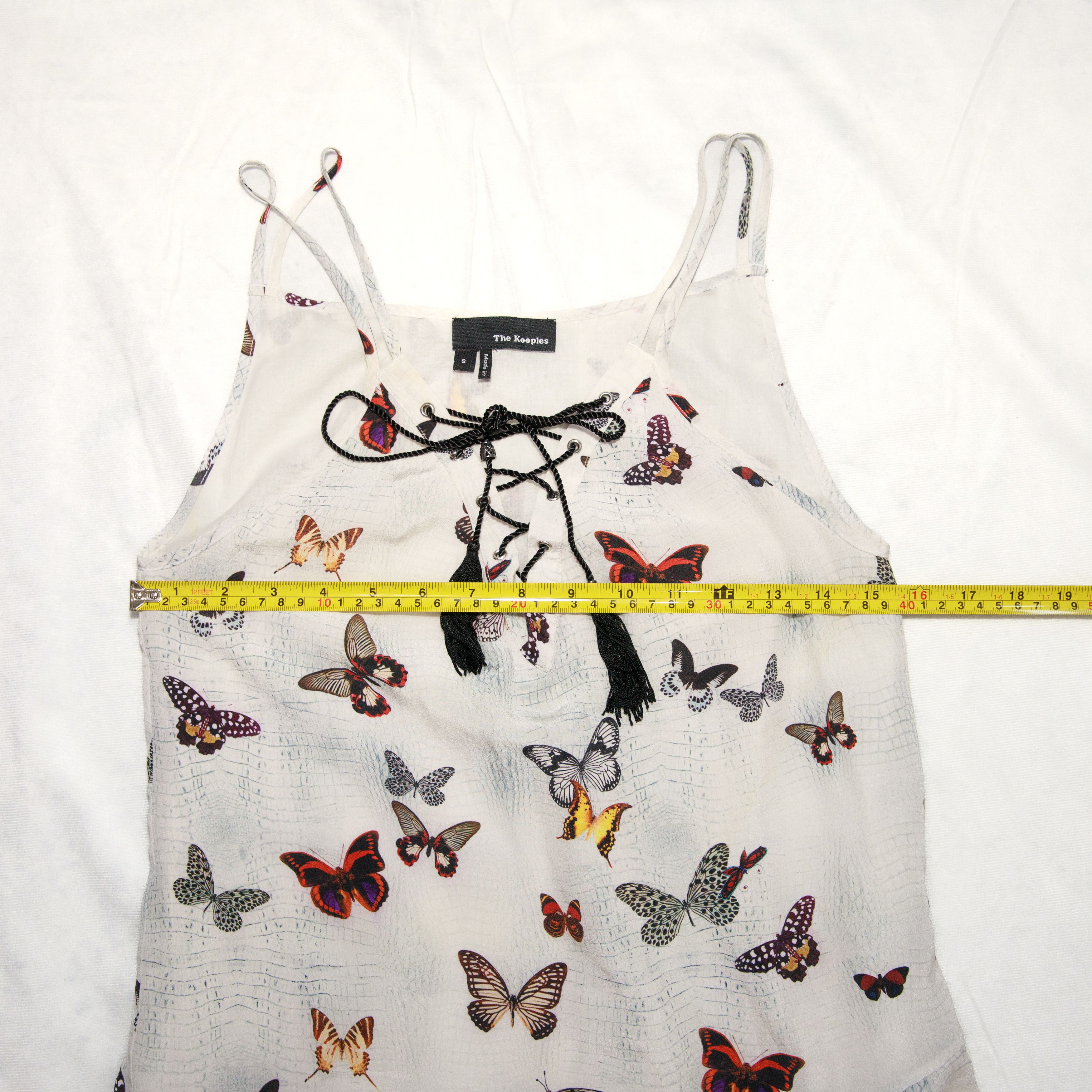 The Kooples The Kooples Butterfly Silk Mini Dress White Size S / US 4 / IT 40 - 9 Thumbnail