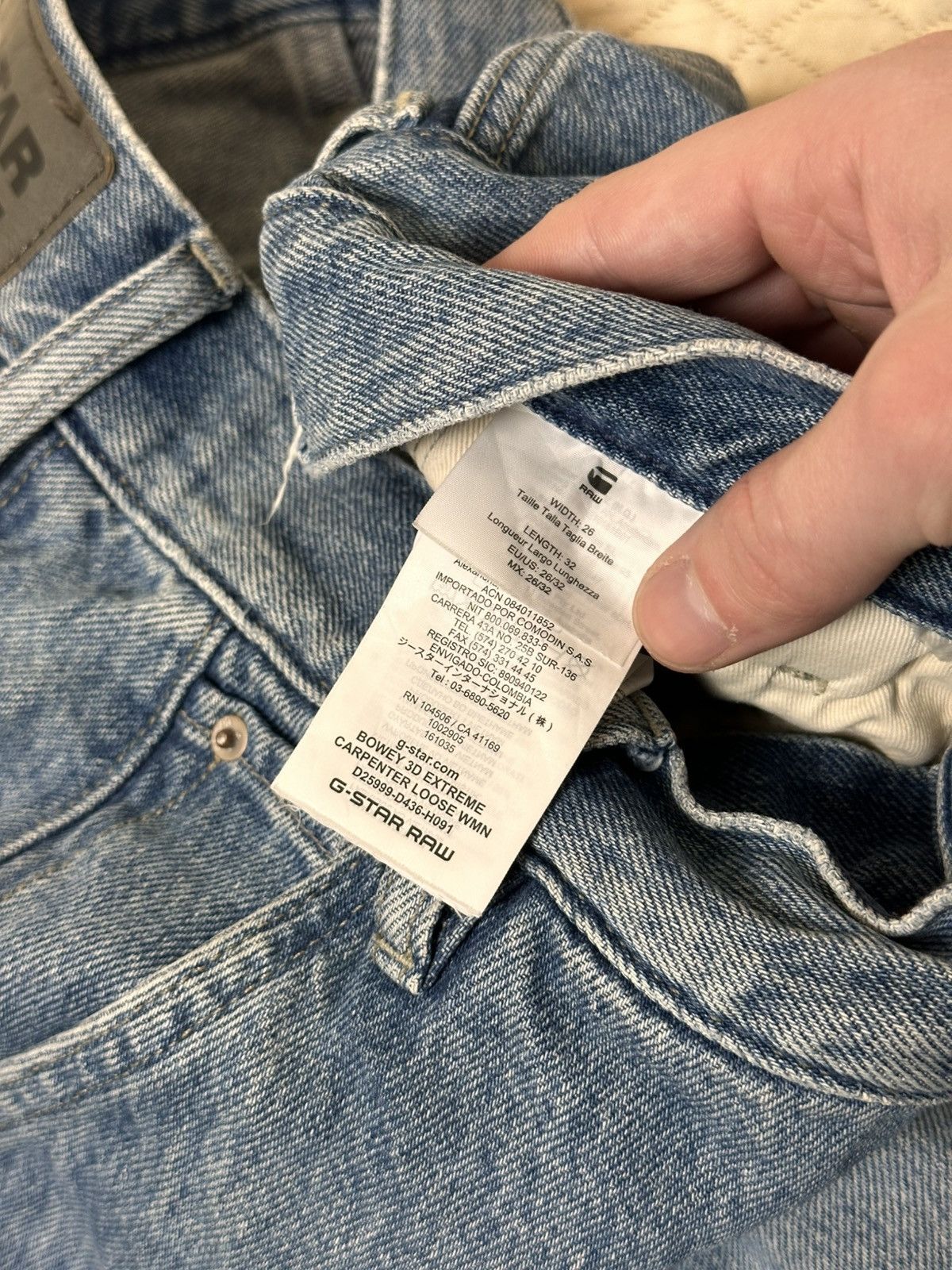 G-Star 🔥 G-Star Bowey 3D Extreme Carpenter Loose Baggy Denim Pants Size 26" / US 2 / IT 38 - 8 Thumbnail