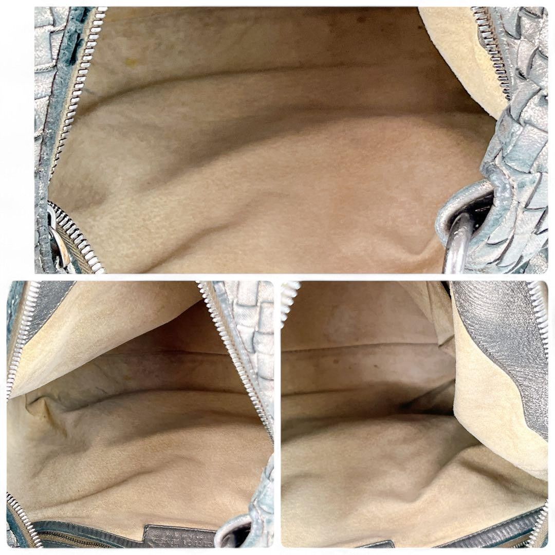 Bottega Veneta Bottega Veneta - Intrecciato Champagne Gold Hobo Handbag Size ONE SIZE - 7 Thumbnail