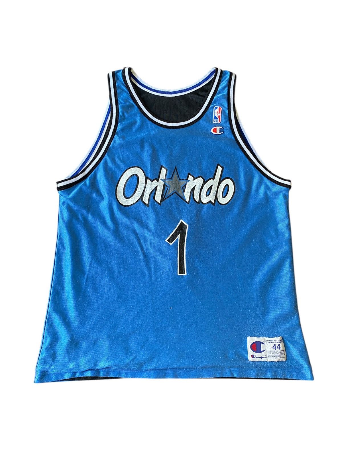 Champion × NBA × Vintage Rare!!! Vintage 90s Orlando Magic Penny Hardway Reversible Size US L / EU 52-54 / 3 - 3 Thumbnail