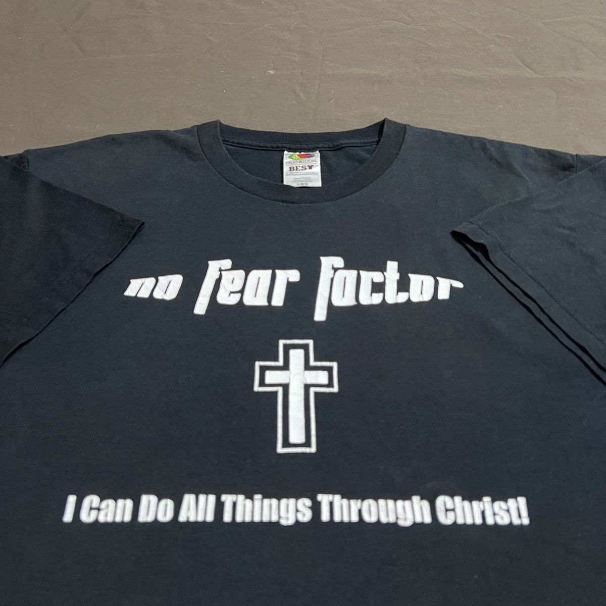 Vintage Vintage Y2K No Fear Factor God Jesus Bible Holy Parody Tee Size US L / EU 52-54 / 3 - 1 Thumbnail