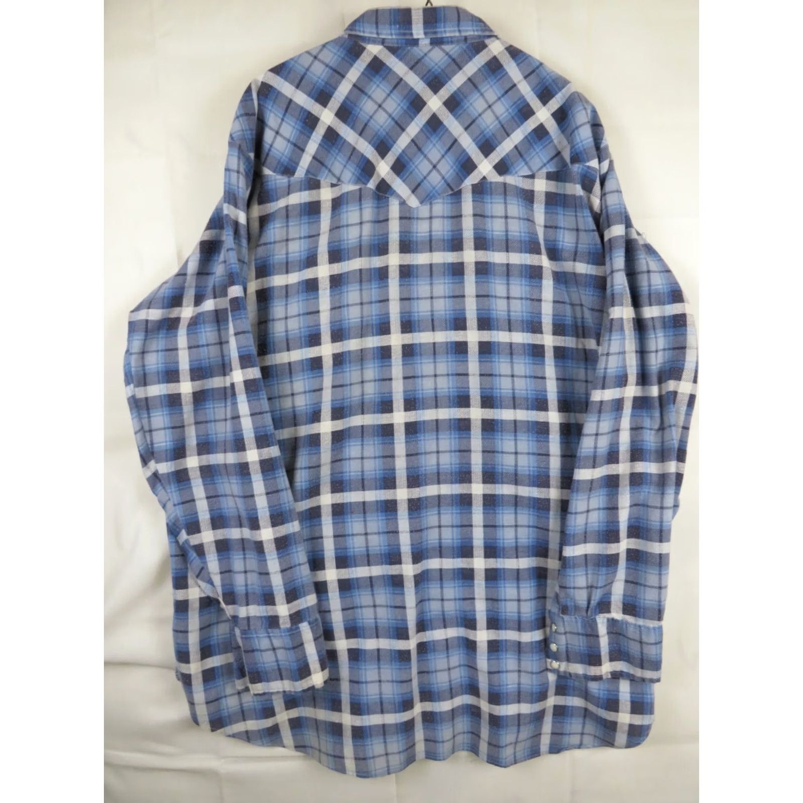Vintage Vintage Ely Plains Tall man Western Flannel Button Down Plaid Shirt top Sz 18-36 Size US XXL / EU 58 / 5 - 7 Thumbnail