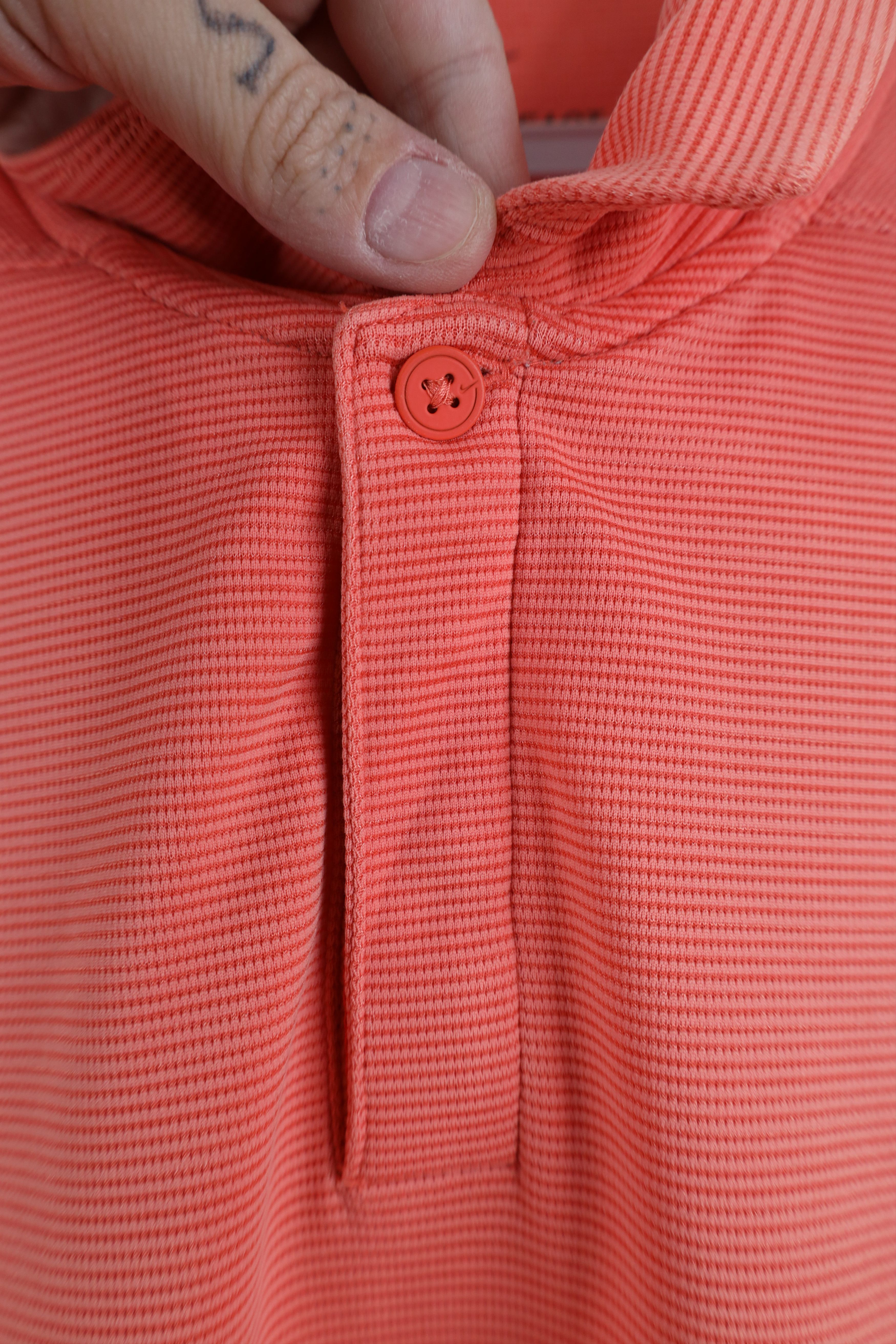 Nike Nike Golf Ribbed Short Sleeve Collared Golfing Polo Shirt Size US XL / EU 56 / 4 - 5 Thumbnail