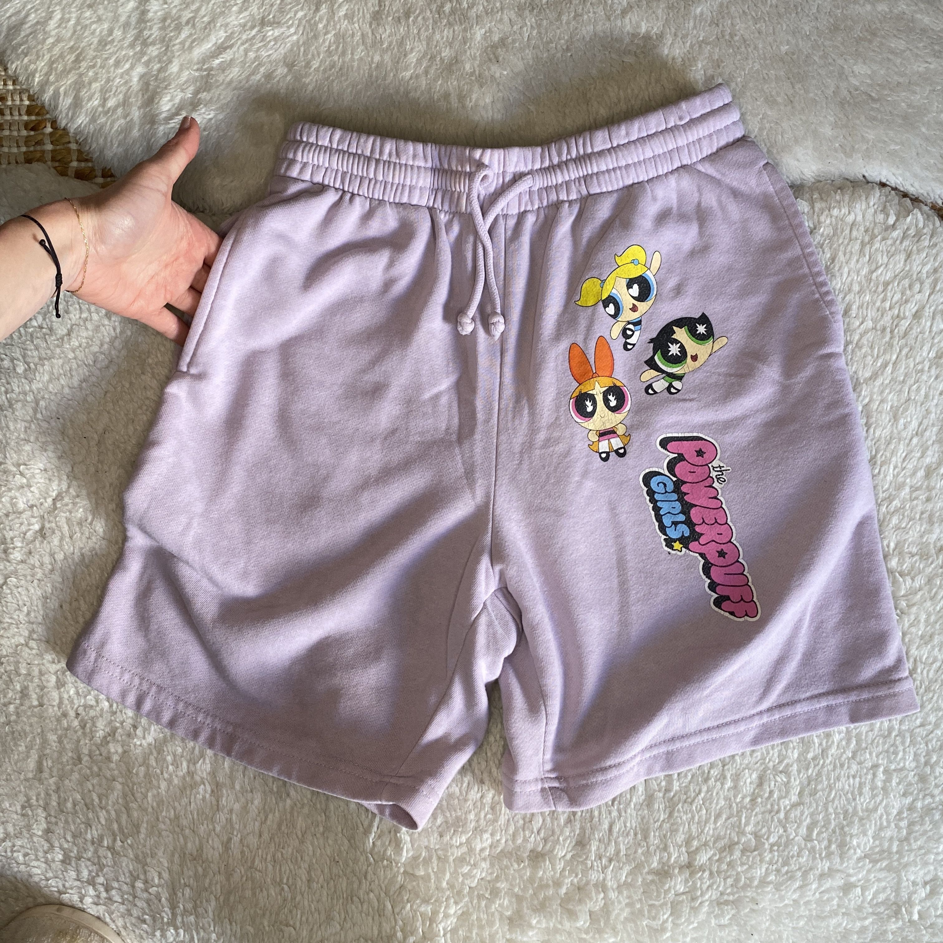 Other Powerpuff Girls Lilac Fleece Shorts - Small Size 27" / US 4 / IT 40 - 8 Thumbnail