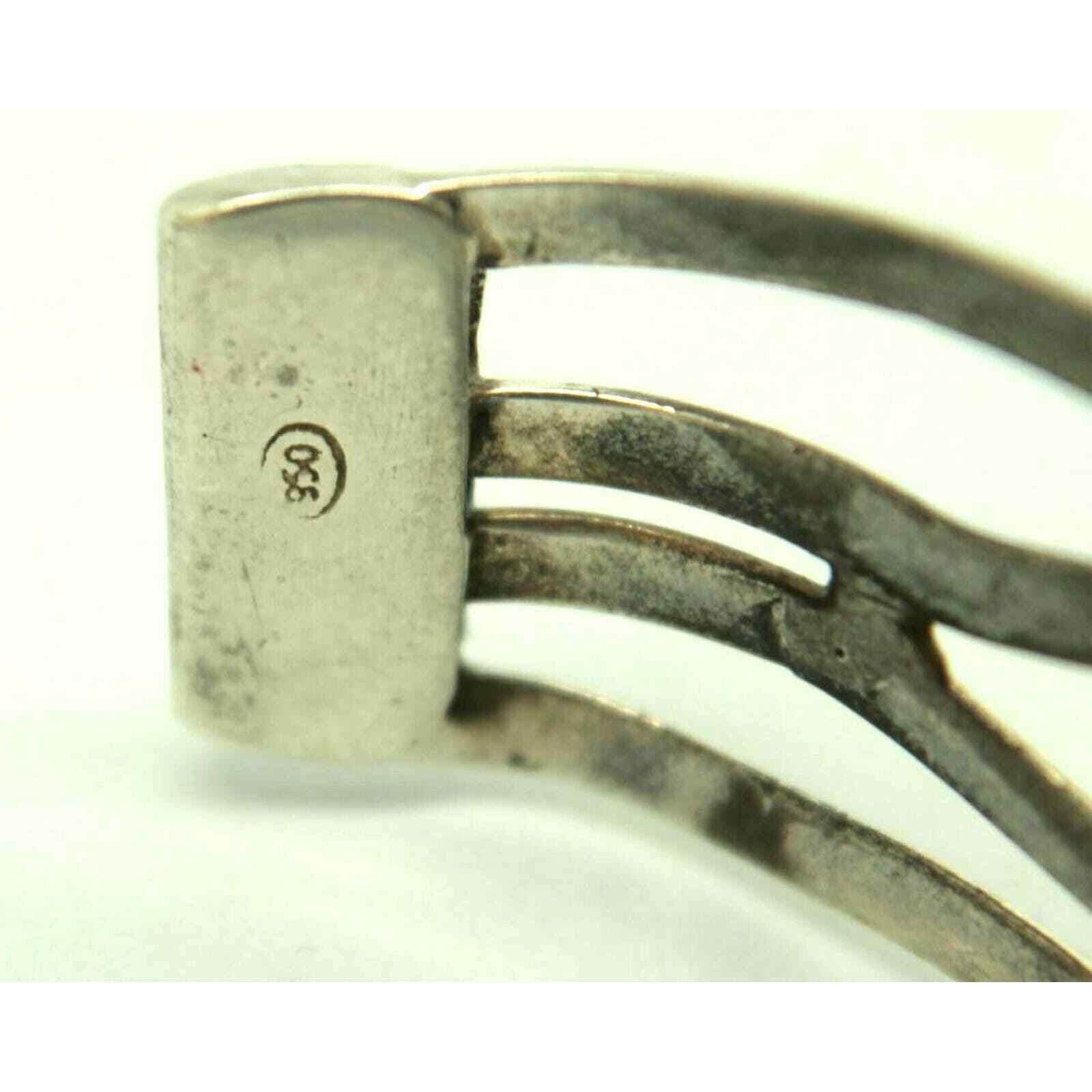 Other Mexican Silver Cuff Bracelet Open Design Expandable Marked Size ONE SIZE - 2 Thumbnail