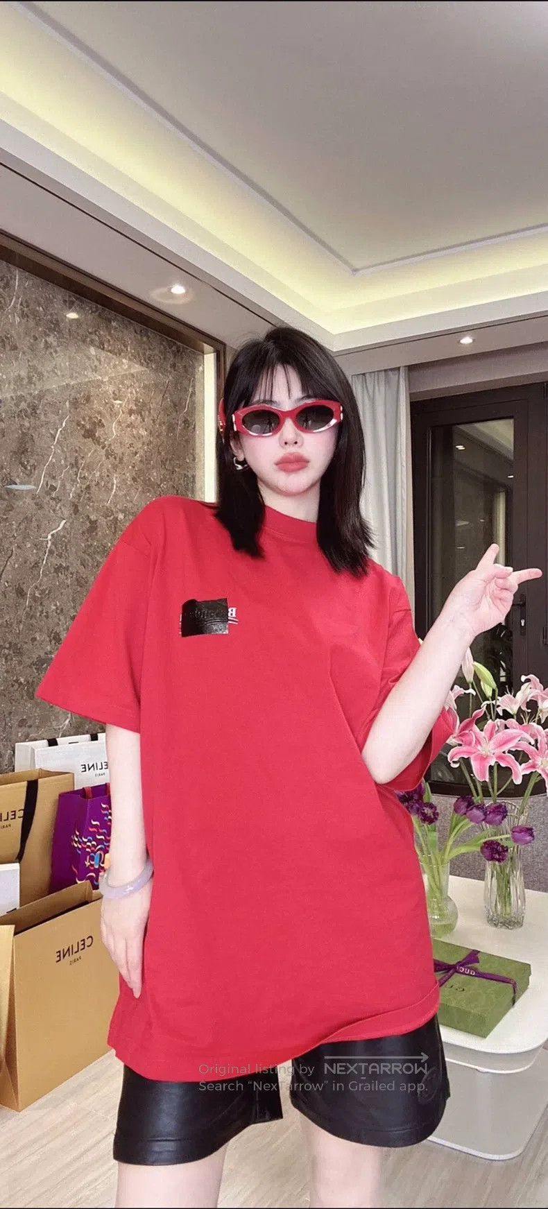 Balenciaga Balenciaga Tape Coca-Cola Letter Logo Red Short Sleeve Size US XXS / EU 40 - 2 Thumbnail