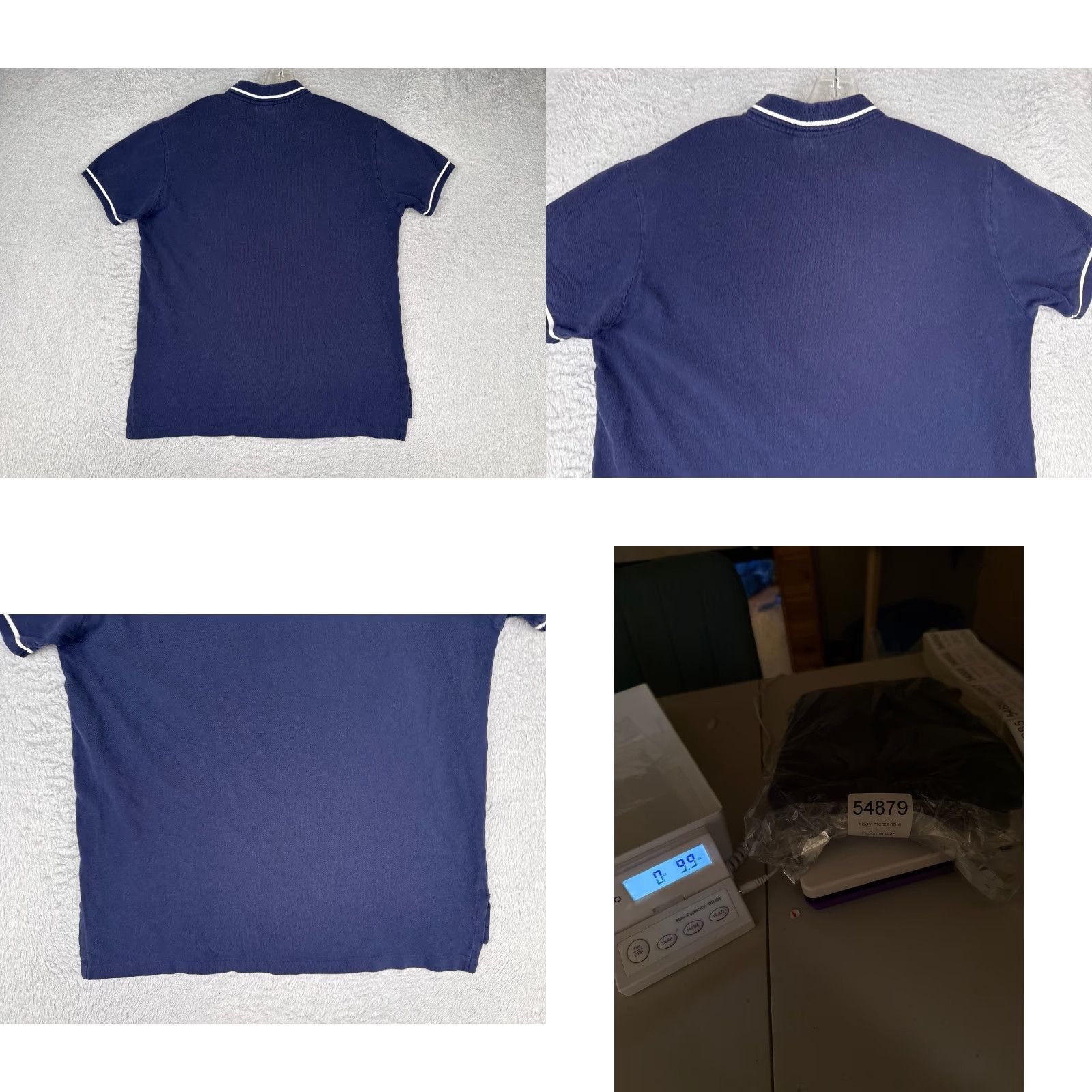 Ralph Lauren VINTAGE Ralph Lauren Polo Shirt Men L Blue Cotton Custom Fit Pocket Shirt Size US L / EU 52-54 / 3 - 9 Thumbnail