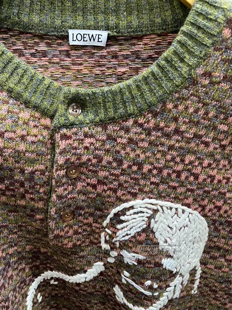 Loewe Loewe Wool knit embroidery Size L / US 10 / IT 46 - 3 Thumbnail