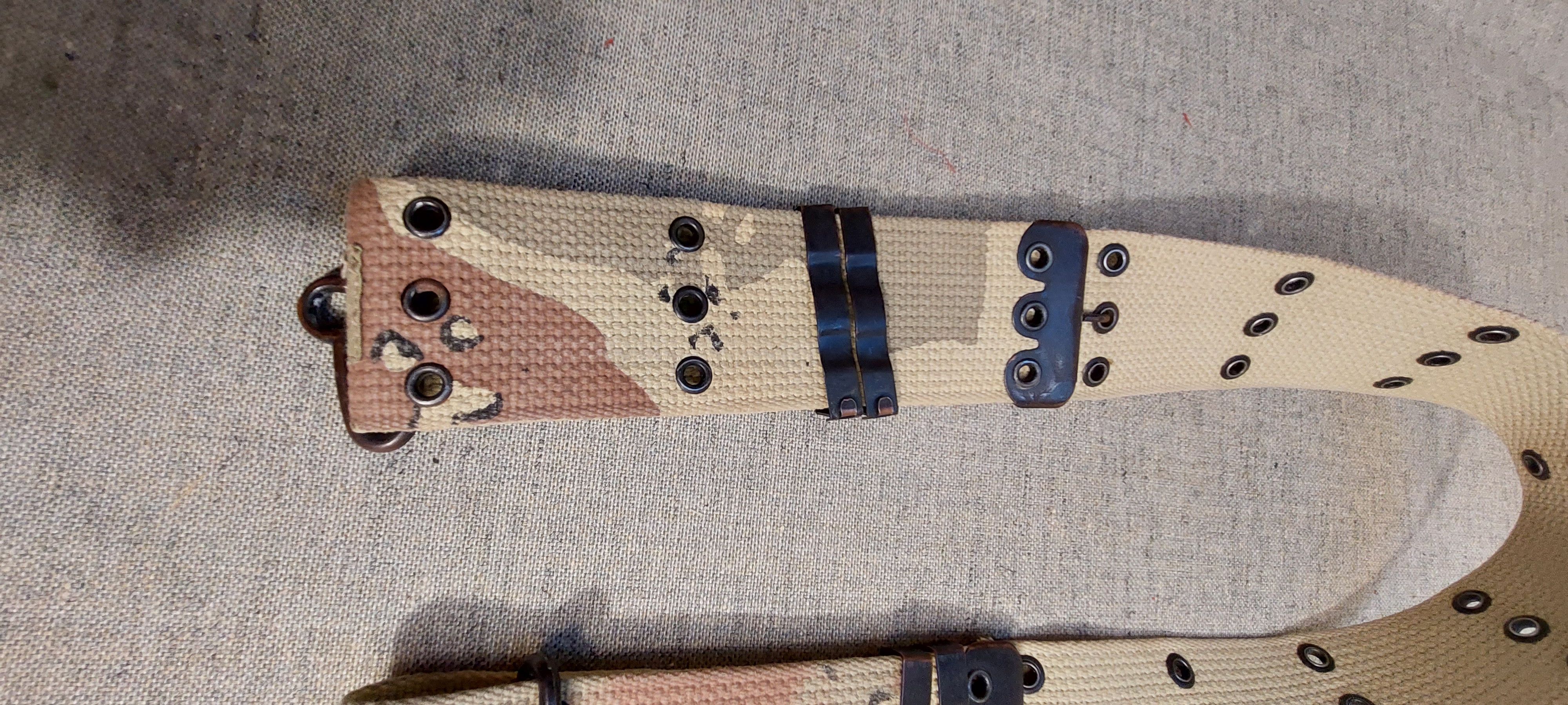 Pepe Jeans Pepe Jeans Y2K Wide Camo Canvas Belt w/ Hooks Size ONE SIZE - 8 Thumbnail