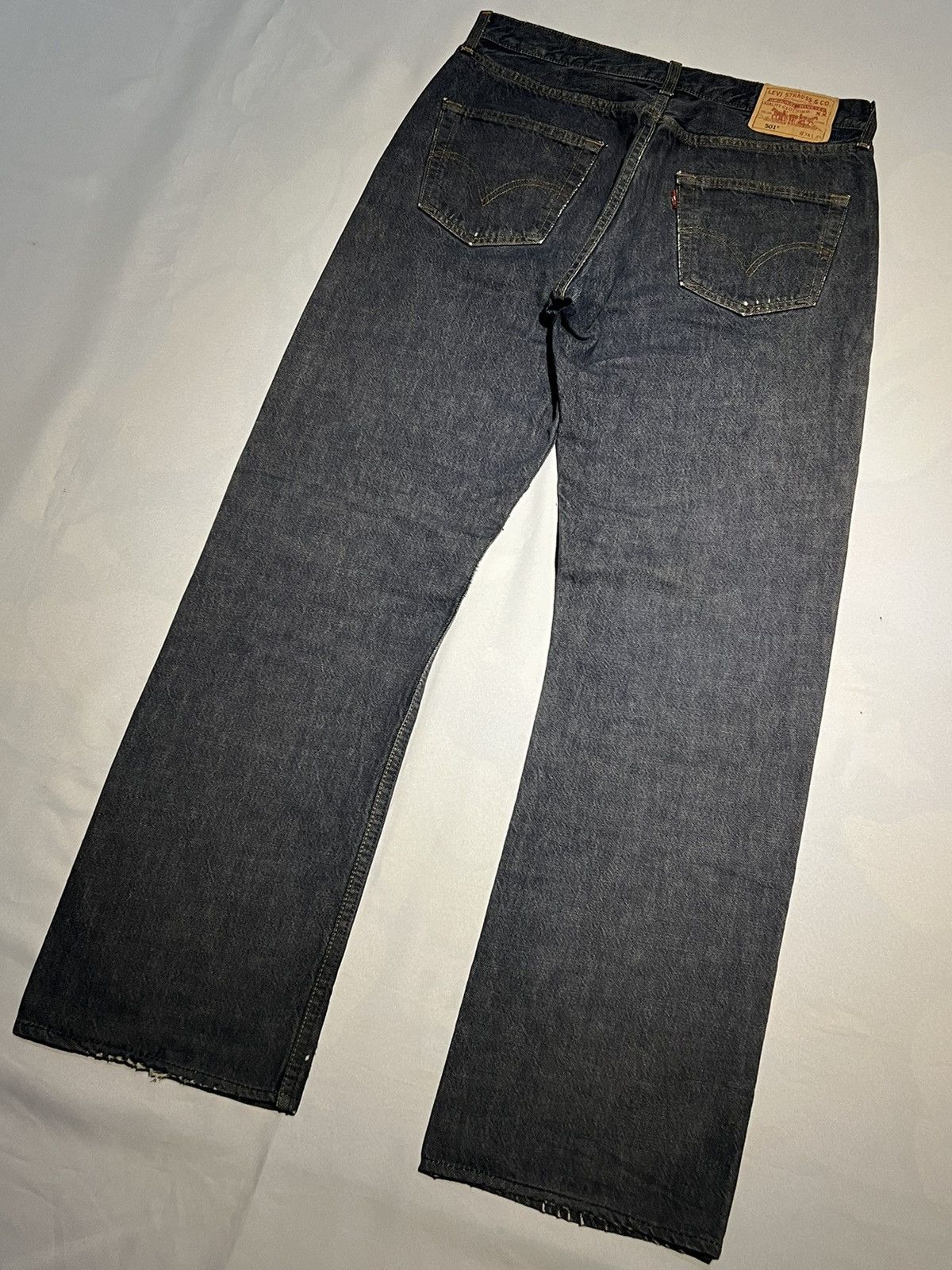 Jean × Levi's VINTAGE LEVIS 501 DENIM PATCH RIPPED JEANS PANT Size US 34 / EU 50 - 5 Thumbnail