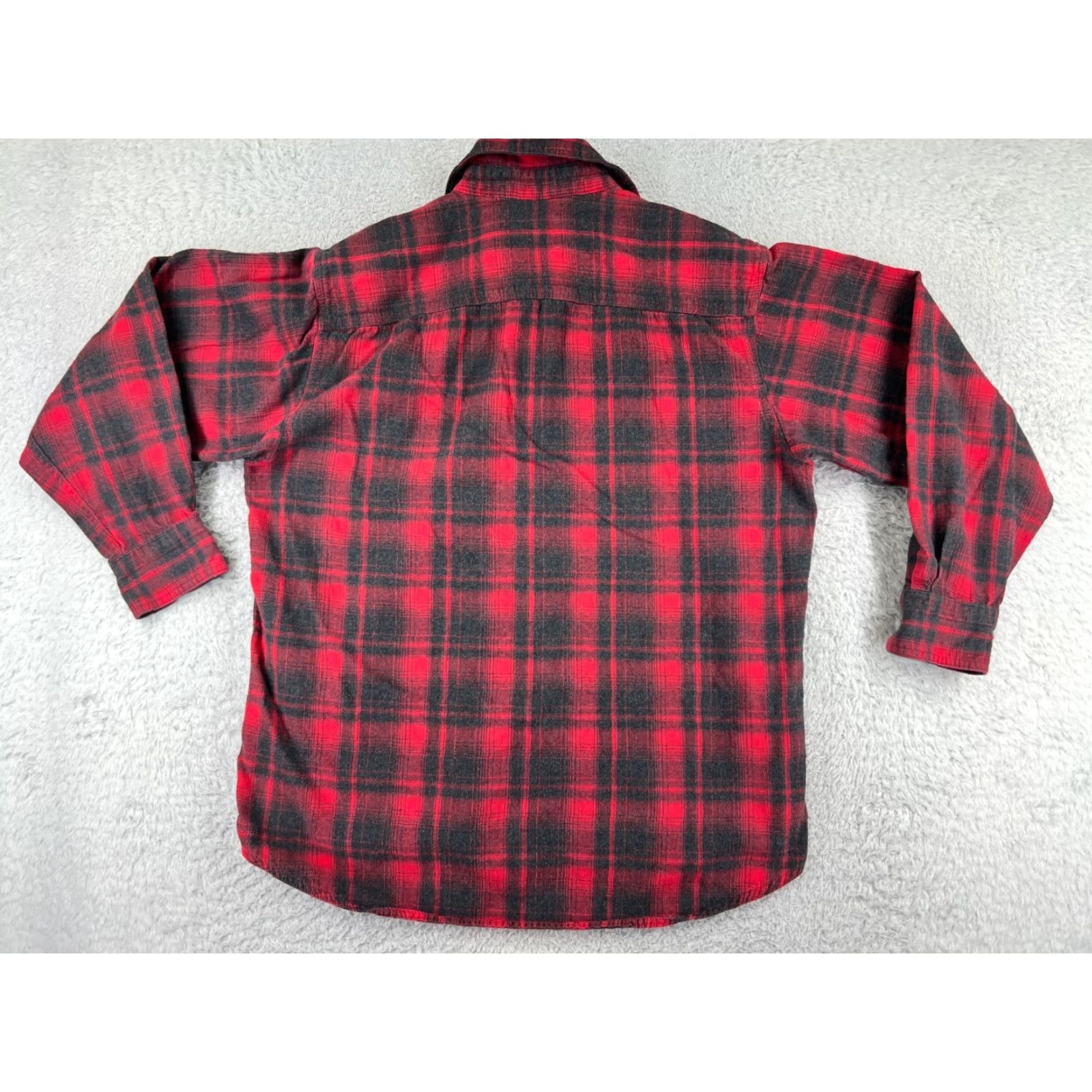 Vintage VINTAGE Redhead Shirt Men Large Red Black Plaid 100% Cotton Long Sleeve Pockets Size US L / EU 52-54 / 3 - 2 Thumbnail